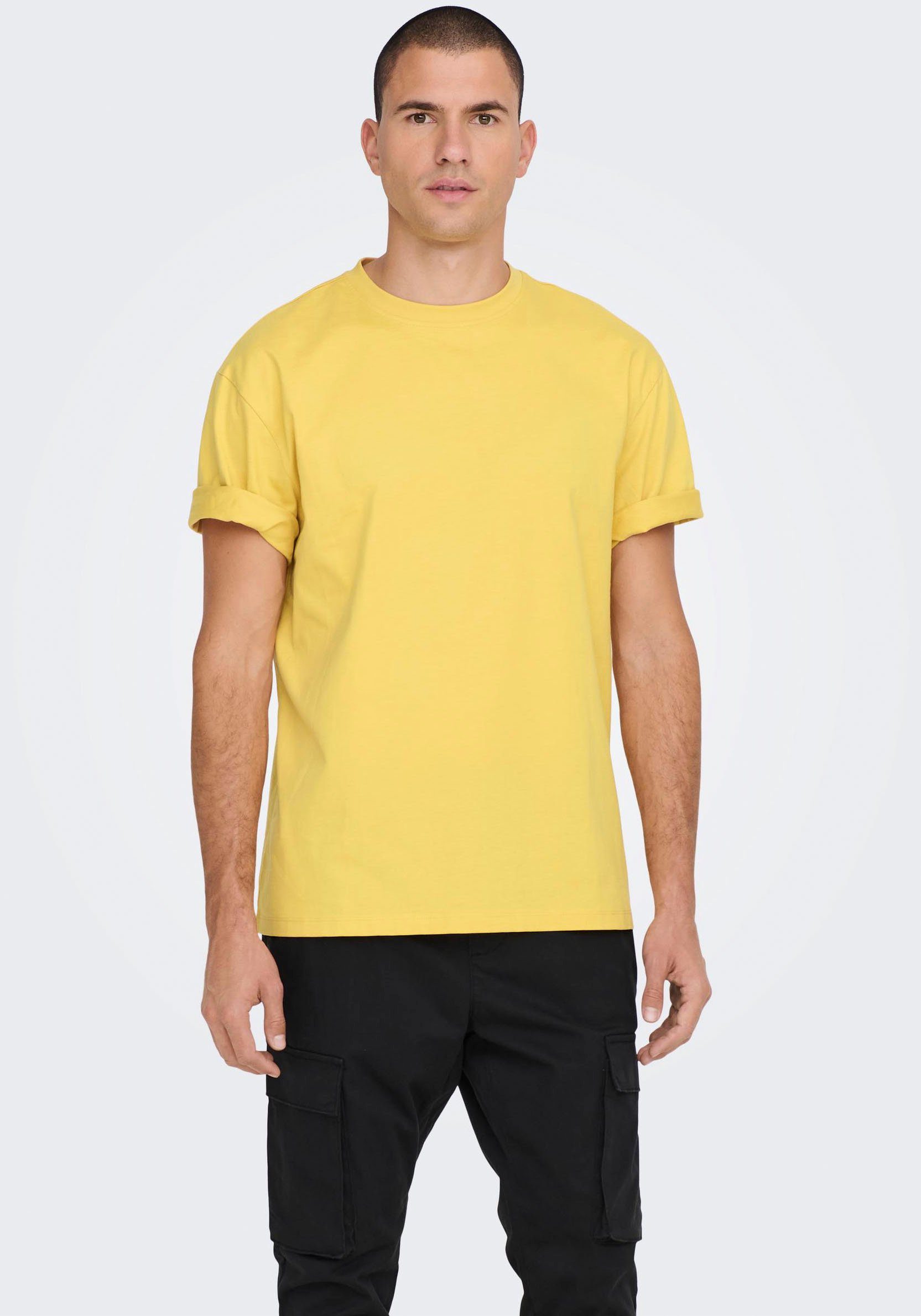SONS ONLY & T-Shirt FRED ochre
