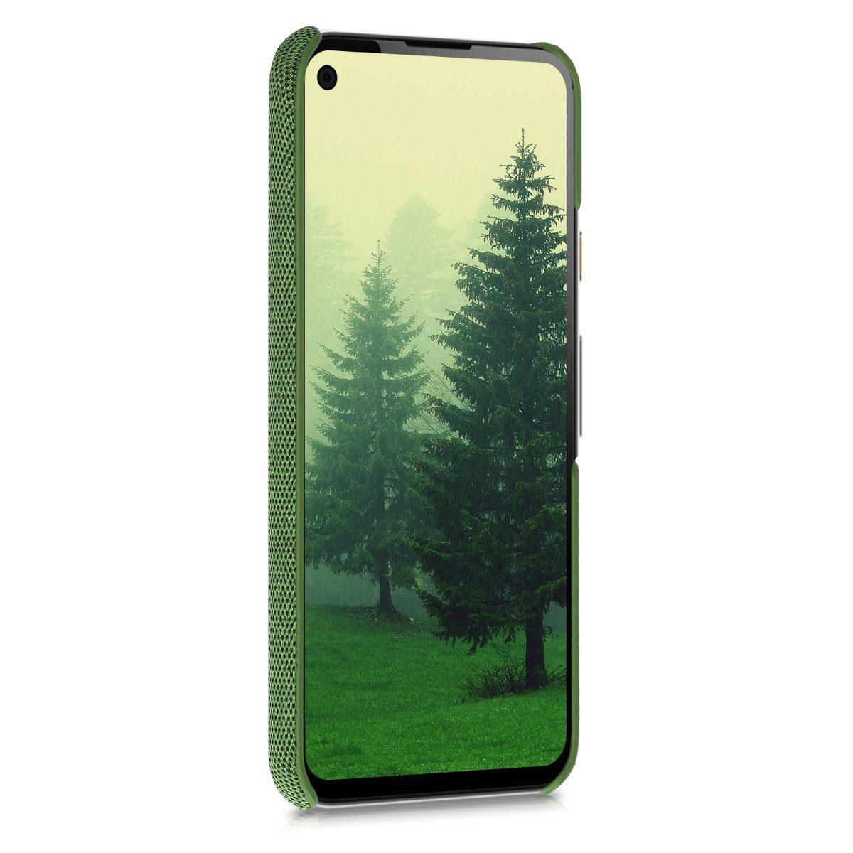 kwmobile Handyhülle kwmobile Schutzhülle kompatibel mit Google Pixel 4a - Hülle - Stoff, Hülle für Google Pixel 4a - Stoff Cover Case im Design