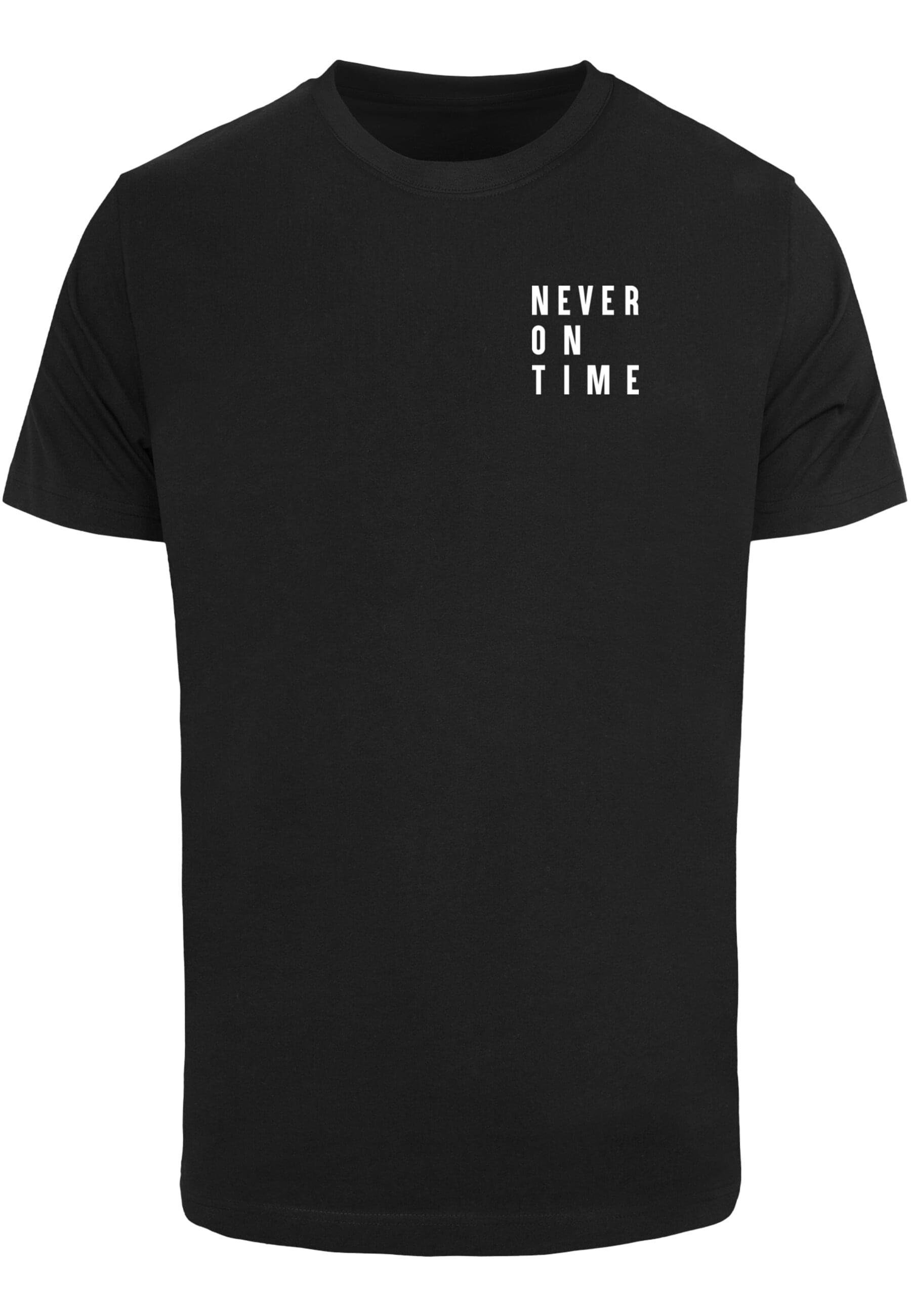 MisterTee Kurzarmshirt MisterTee Herren Never On Time Tee (1-tlg)