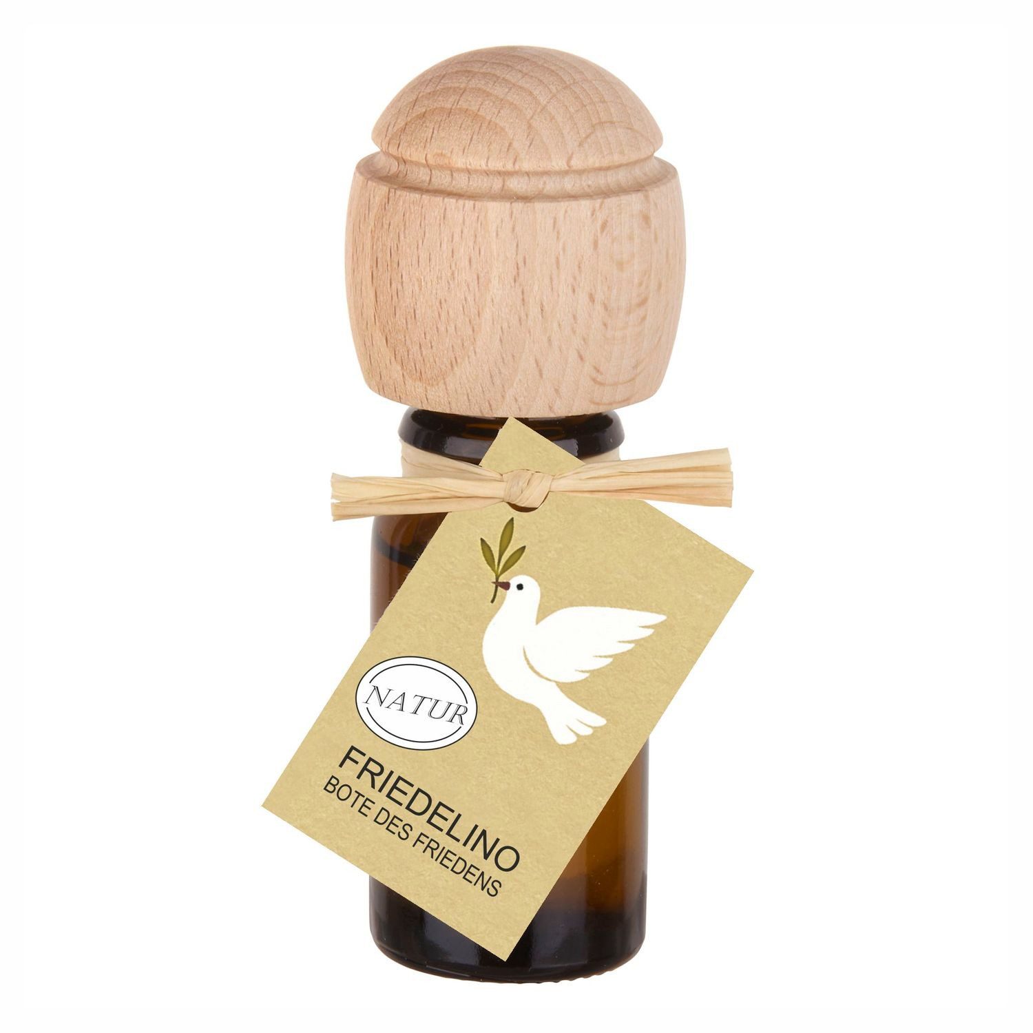 Traumduft-Manufaktur Duftöl Friedelino (1-St), Piccolino Duftöl Raumduft mit Buchenholzkopf Naturöl 10 ml