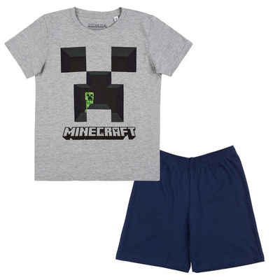 Minecraft Pyjama »Minecraft Jungen Creeper Pyjama Schlafanzug kurz« (1)
