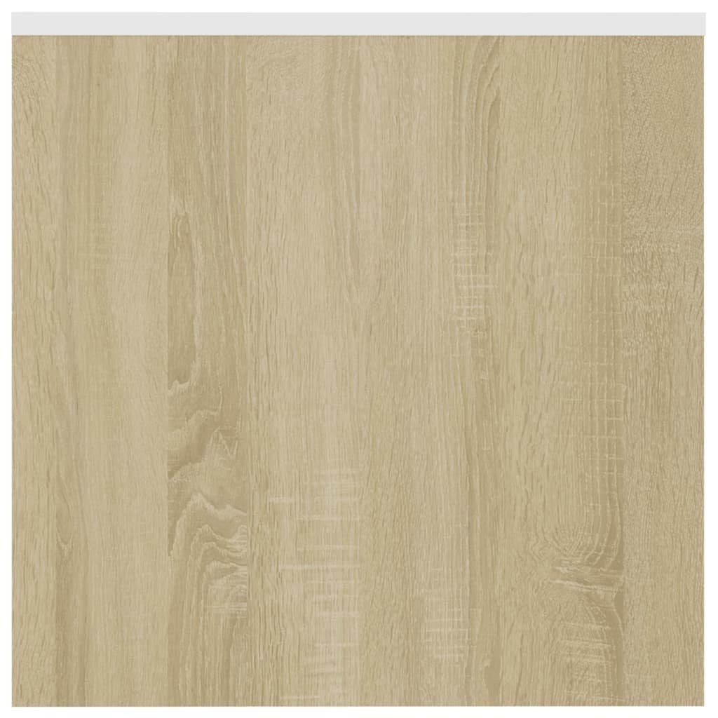 und 3008196 Wohnzimmertisch möbelando Holzwerkstoff Weiß (Set), Sonoma-Eiche. in aus