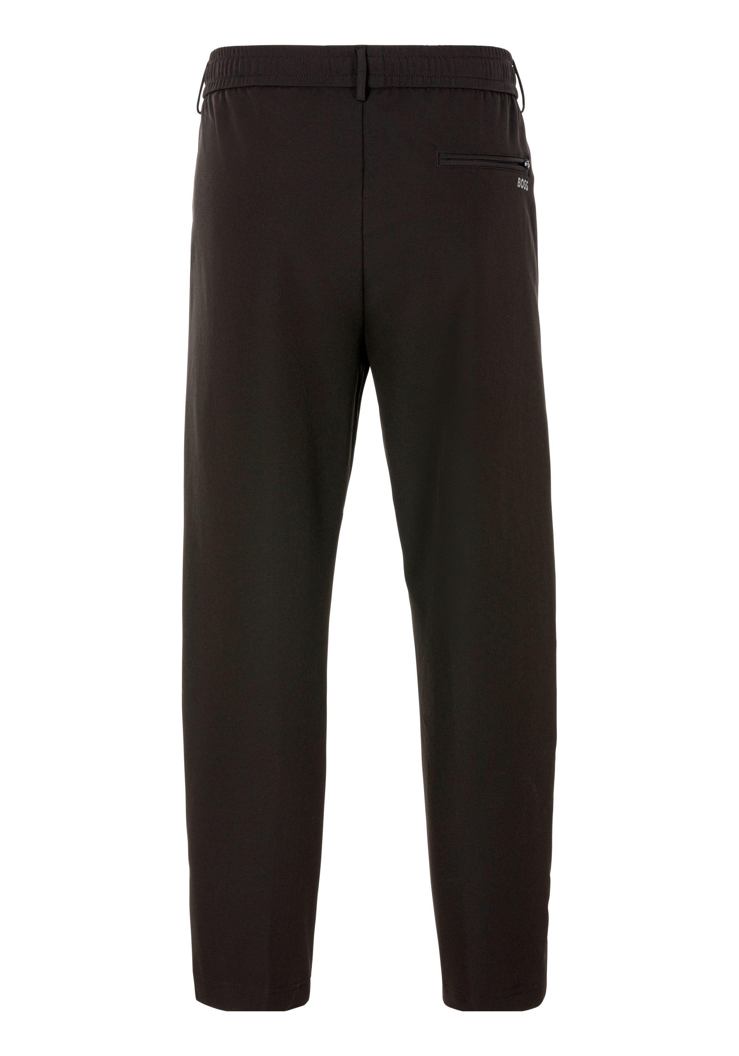 BOSS GREEN Webhose T Convert-Pleat mit Zugbund und Markenlabel Bundfaltenhose Anzughose Stretchhose