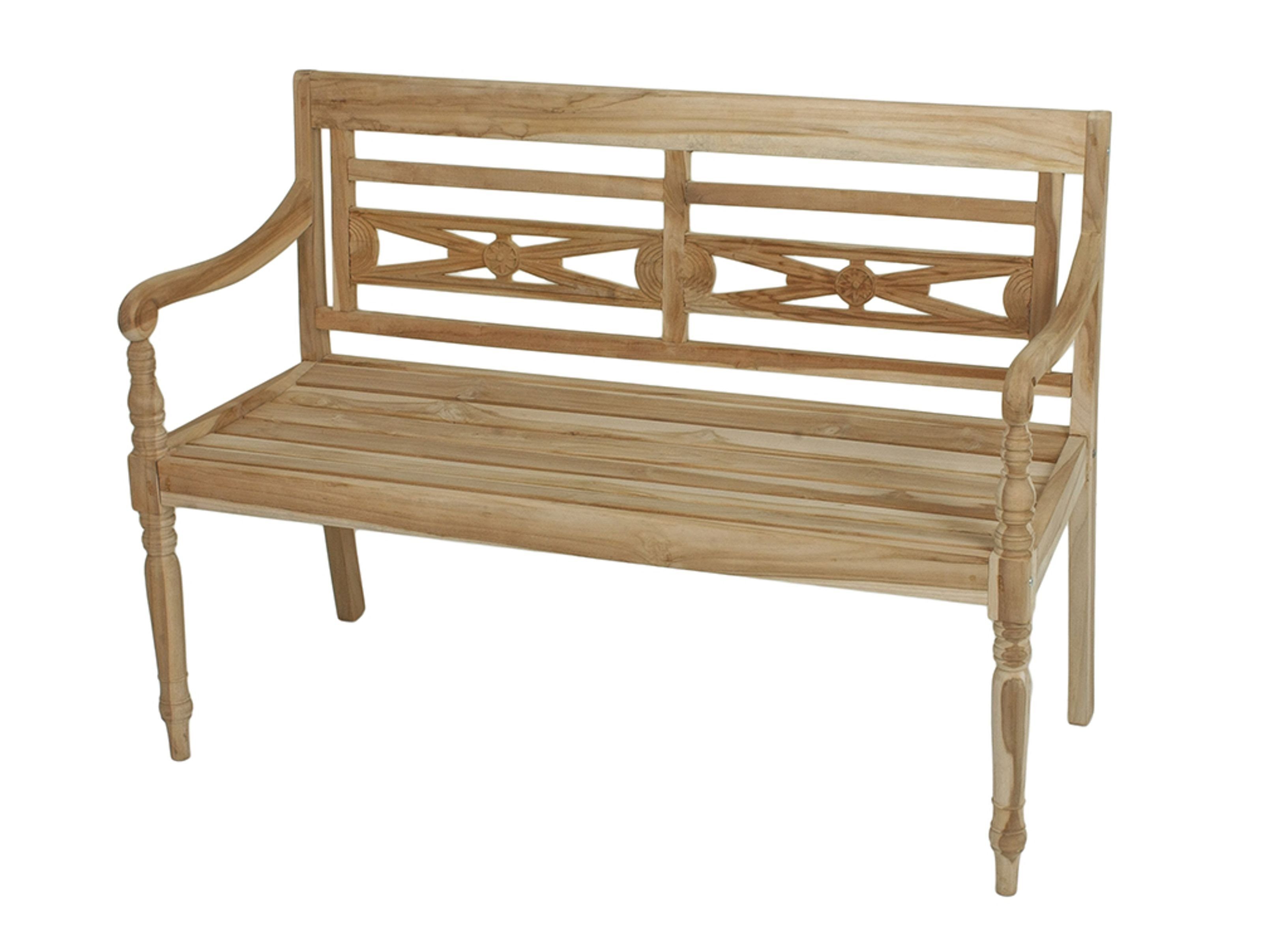 Gartenbank 2-Sitzer Bank Holzbank Parkbank Gartenbank Sitzbank Terrasse Teak