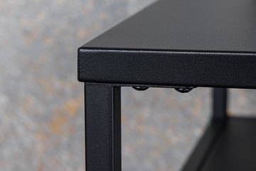 riess-ambiente Konsolentisch DURA STEEL 100cm schwarz (Einzelartikel, 1-St), Metall · schmal · Wohnzimmer · Flurtisch · mit Ablage · lackiert