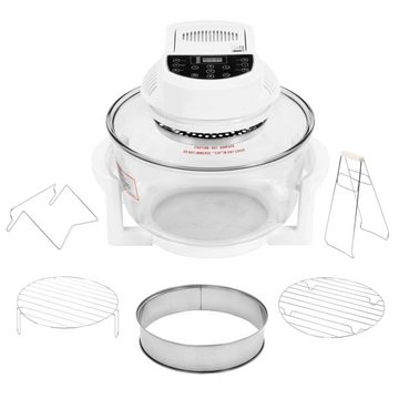 vidaXL Minibackofen Mini-Backofen Halogen Heißluftofen mit Digitalem Timer 1400 W 17 L Tis