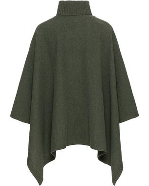 Highmoor Poncho Strickponcho mit Rollkragen