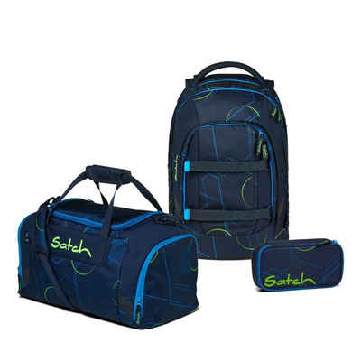 Satch Schulrucksack Pack (3tlg., inkl. Schlamperbox und Sporttasche)