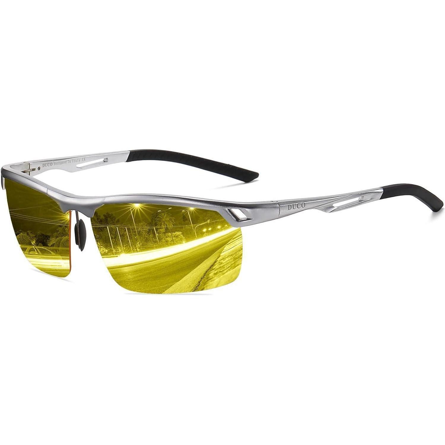 LuxusKollektion Sonnenbrille Fahrbrille gelb polarisiert Anti-Blende Nachtsicht UV400