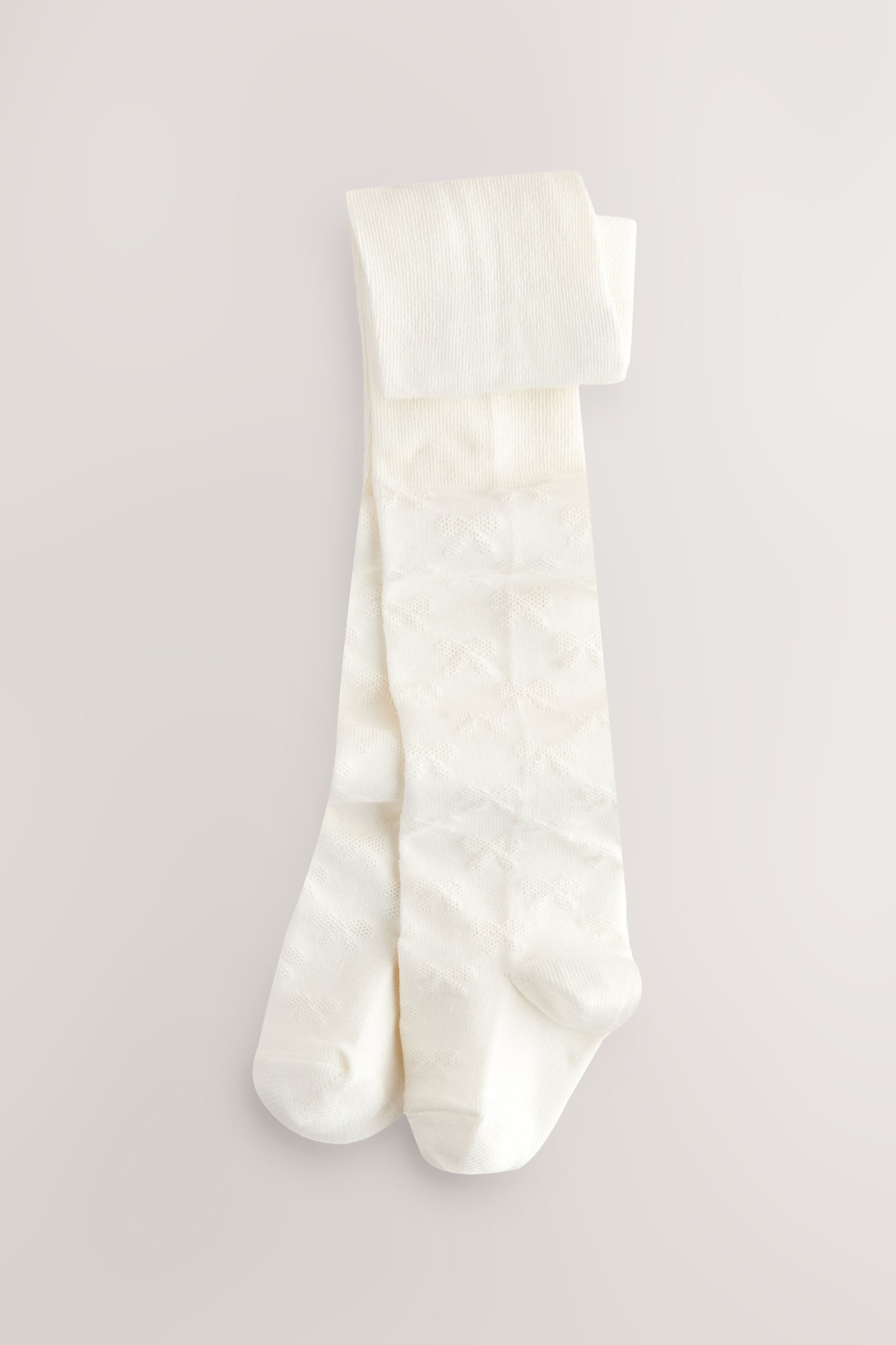 Strickstrumpfhose Strumpfhose mit hohem Baumwollanteil, Schleife