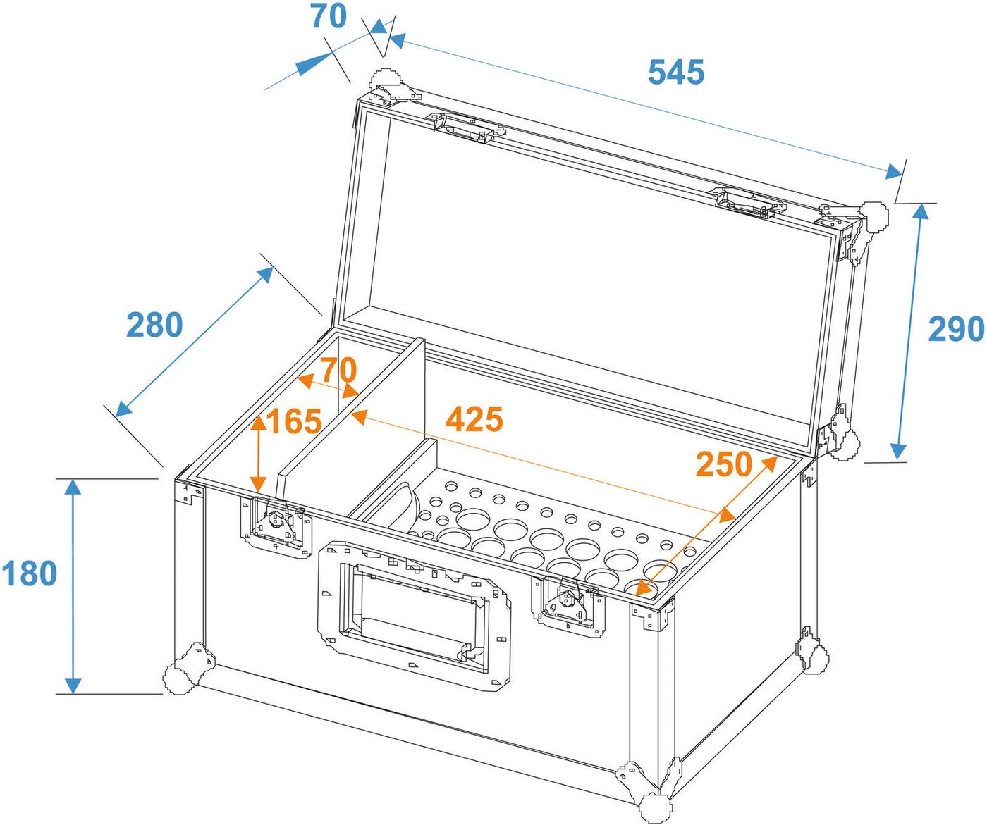 Thumbnail - Roadinger Rahmentraverse ROADINGER Universal-Konus-Adapter Case UKAC-50