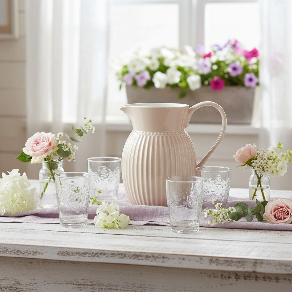 Greengate Wasserkrug GreenGate Krug Alice Fudge 0,5 L