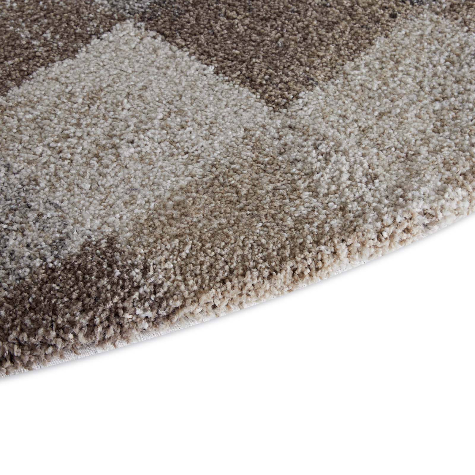 TaraCarpet Teppich Tara Carpet Berber Karo, rund, Höhe: 27 mm, rund