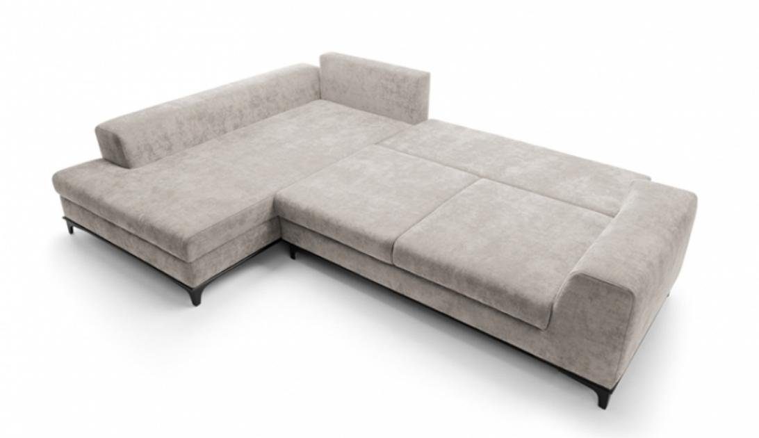 JVmoebel Ecksofa Polstersofa Eckgarnitur in Europe Teile, Couch Orange, Form 2 Made Sofa Grau L Ecksofa