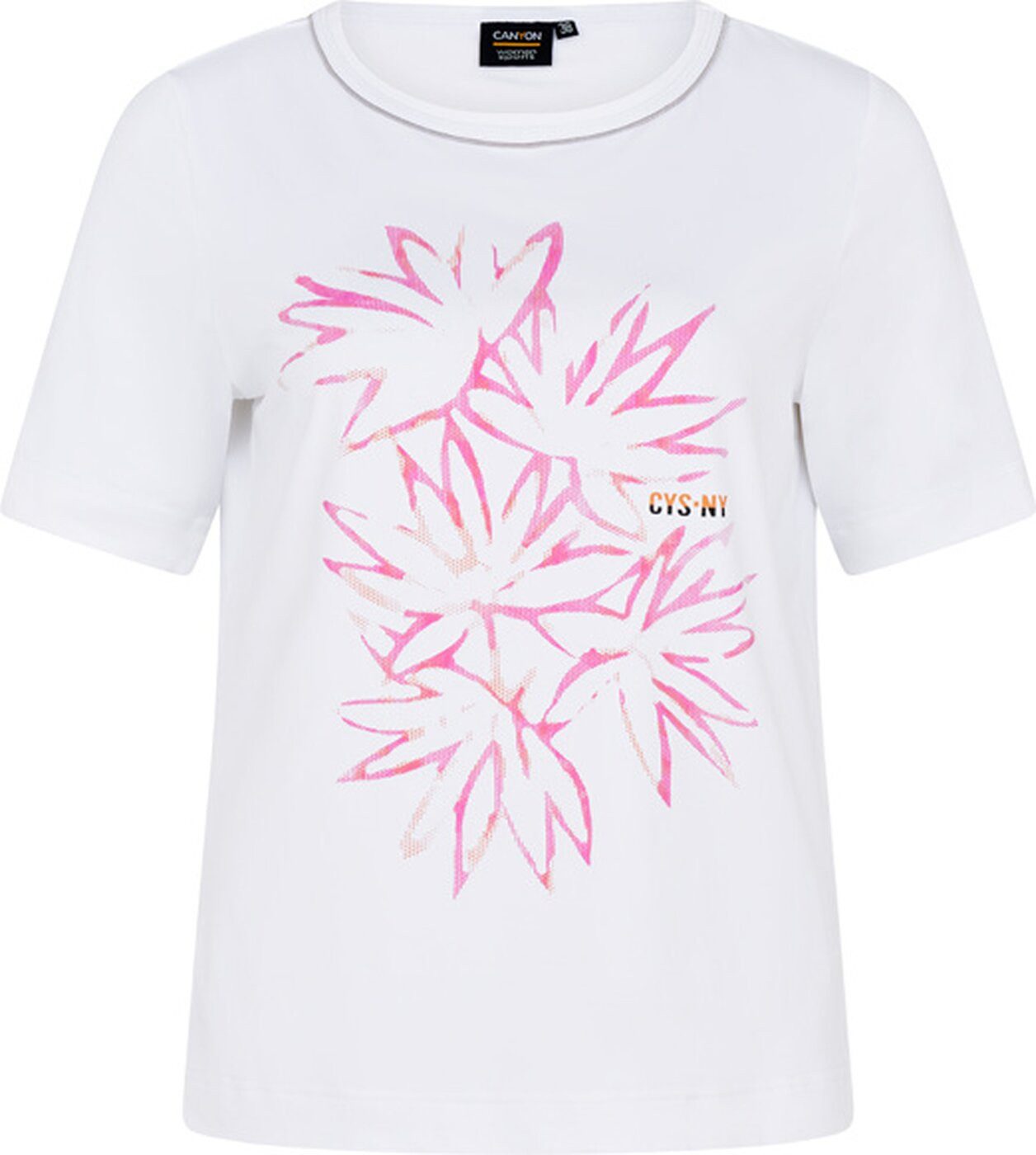 Canyon Kurzarmshirt T-Shirt 1/2 Arm WHITE-PINK