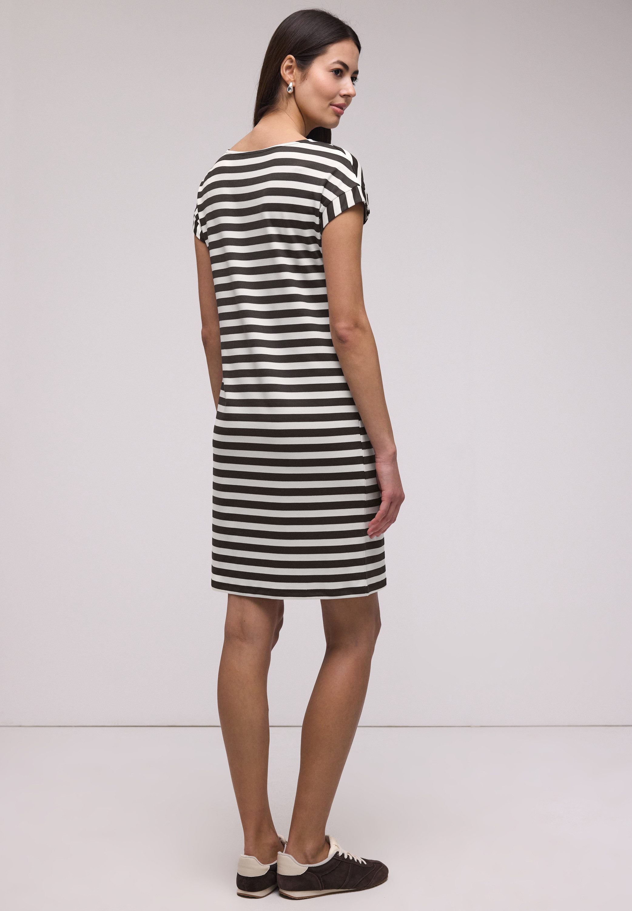 STREET ONE Jerseykleid im Streifendesign