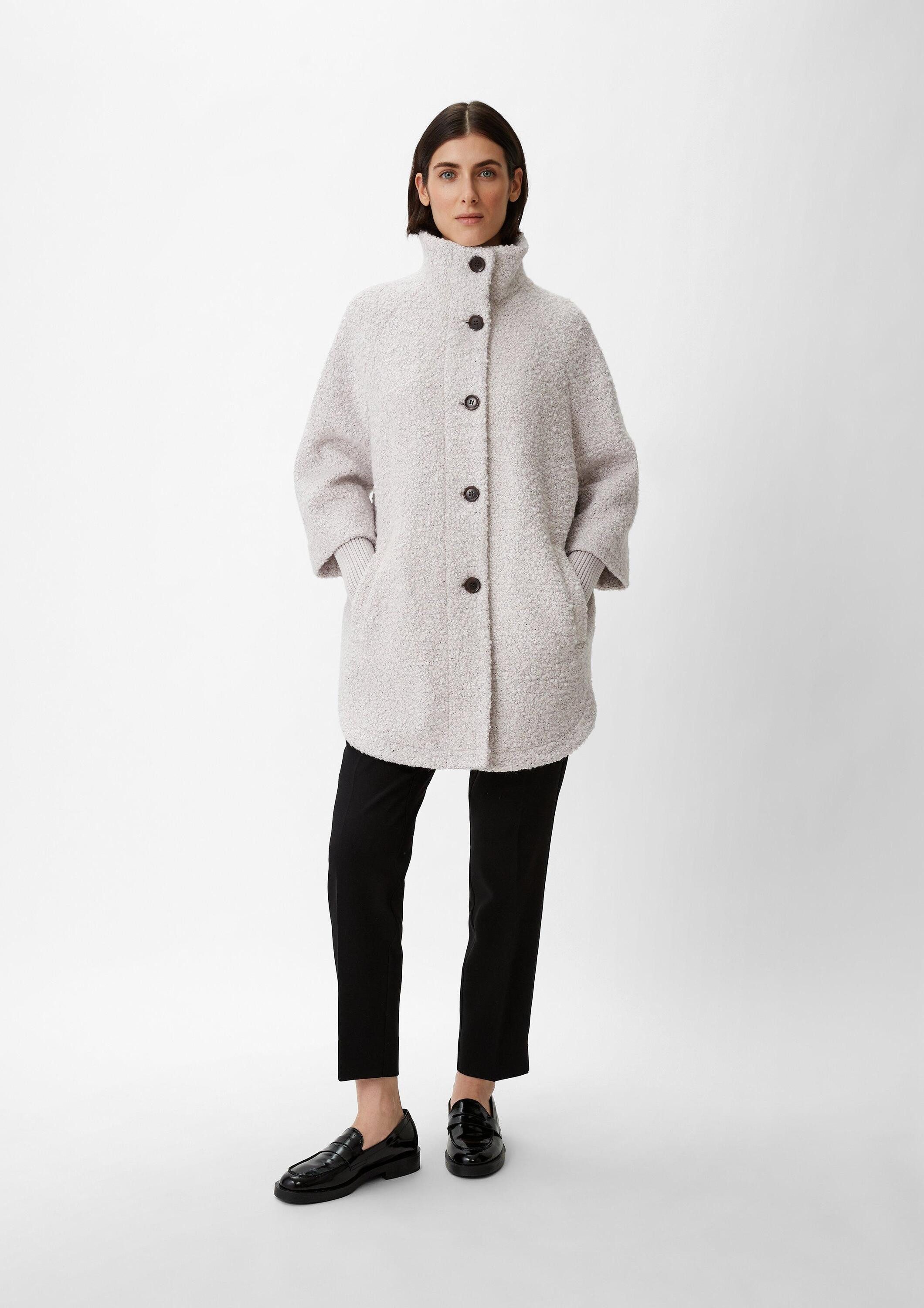 comma Funktionsjacke Outdoor-Jacke Jacke aus Bouclé