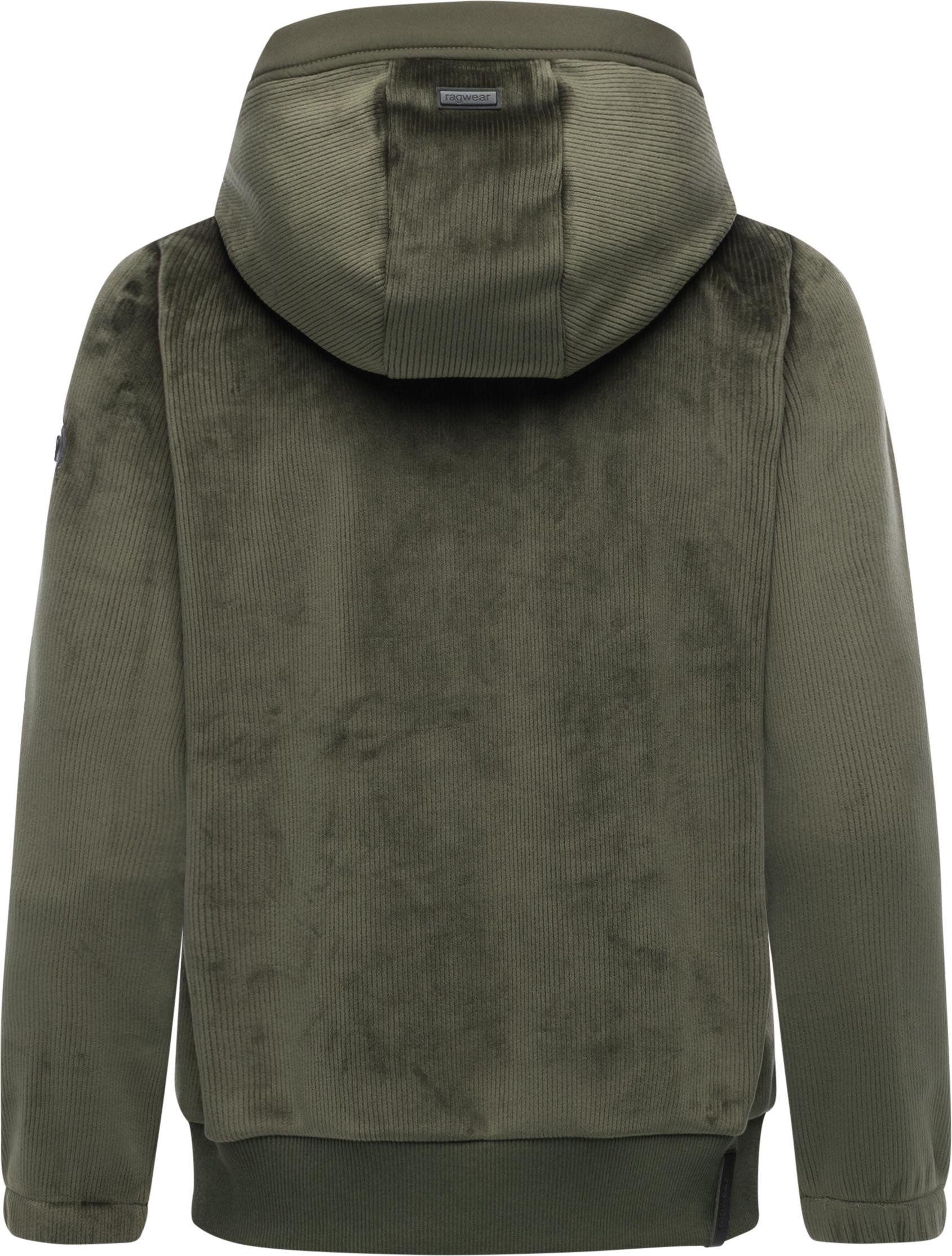 Ragwear Fleecejacke Cousy Short Bonded Übergangsjacke mit kuscheligem Teddyfell-Innenfutter