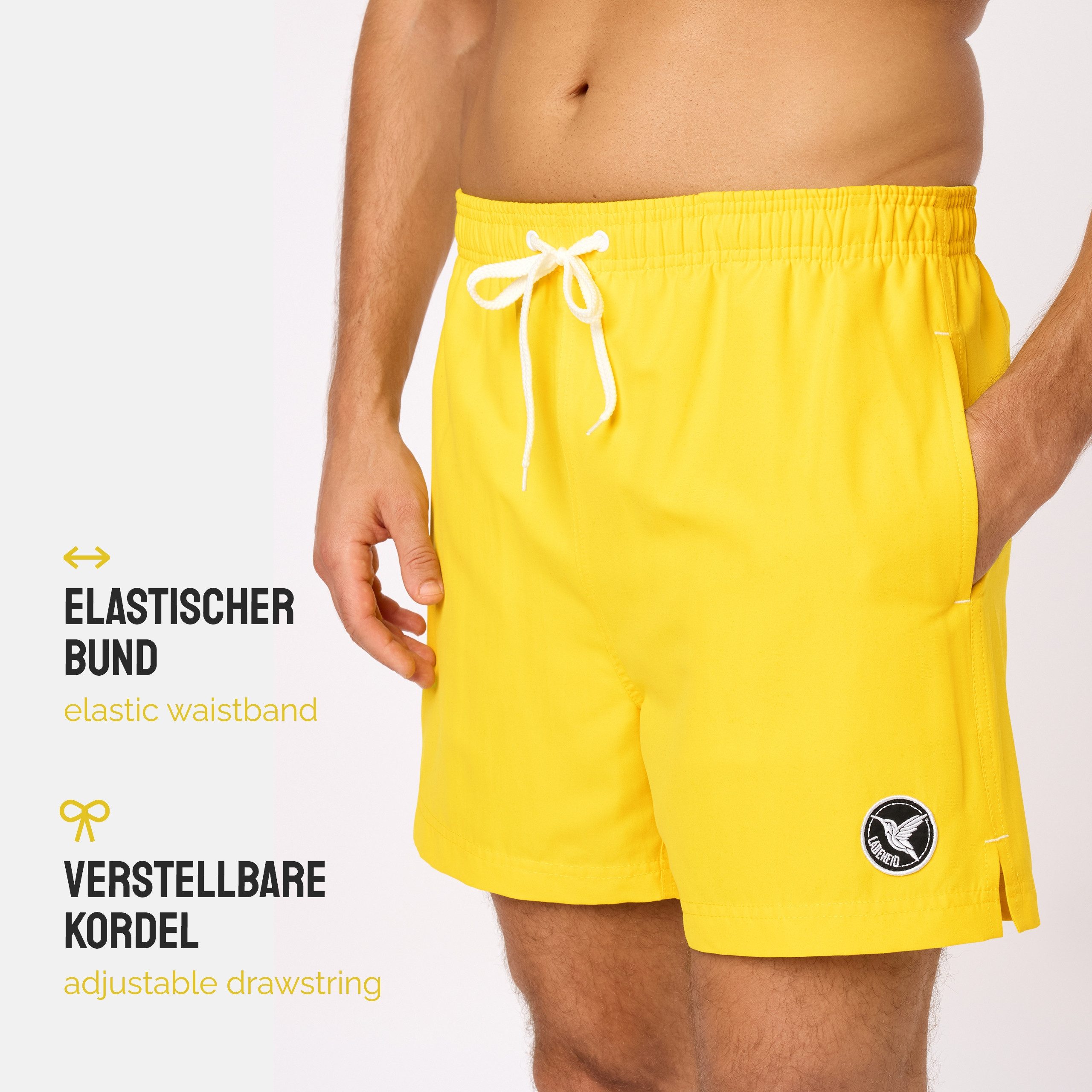 Ladeheid Badeshorts Herren Badehose Boardshorts Beachshorts Schwimmhose LA40-198