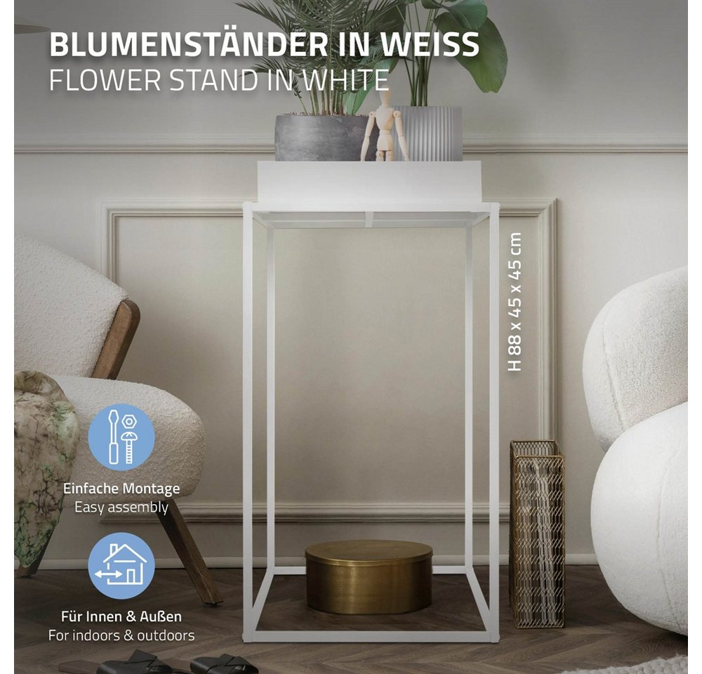 Thumbnail - ML-DESIGN Blumenständer Pflanzenständer aus Metall Pflanzkasten Blumenkasten für Innen/Außen (2 St), Blumentopfständer W...
