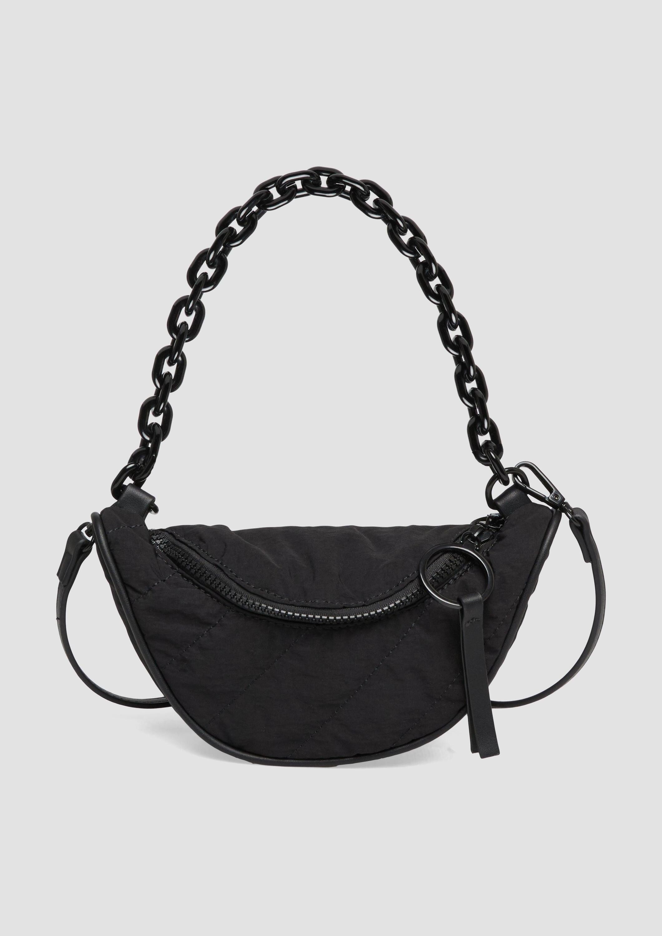 QS Schultertasche Tasche, Crossbody-Bag mit Kettendetail