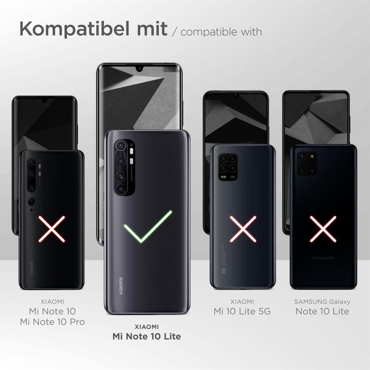 ONEFLOW Handyhülle für Xiaomi Mi Note 10 Lite Wasserdichte Tasche BeachBag Blau 6,47 Zoll, Hülle mit Touch Kamera Fenster IPX8 Unterwasser-Tasche zum Schwimmen