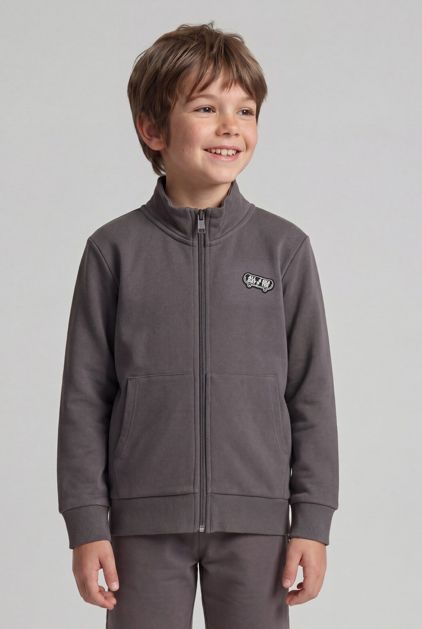 TOM TAILOR Sweatjacke Strick & Sweatshirts College Sweatjacke mit Stehkragen