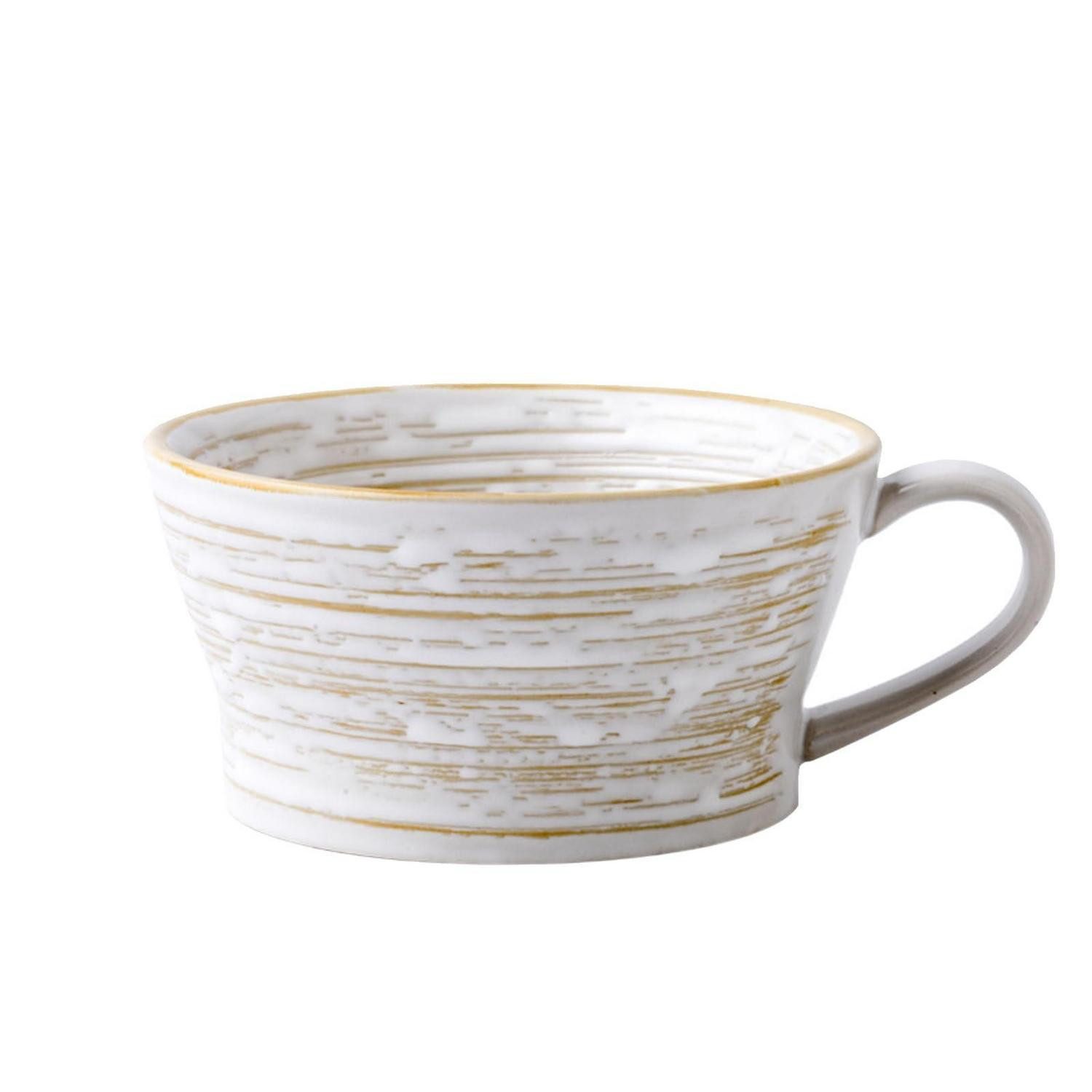 LuxusKollektion Tasse Teetasse Keramik Handbemalt 480ml vintage, Keramik