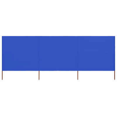 vidaXL Balkonsichtschutz 3-teiliges Windschutzgewebe 400 x 160 cm Azurblau