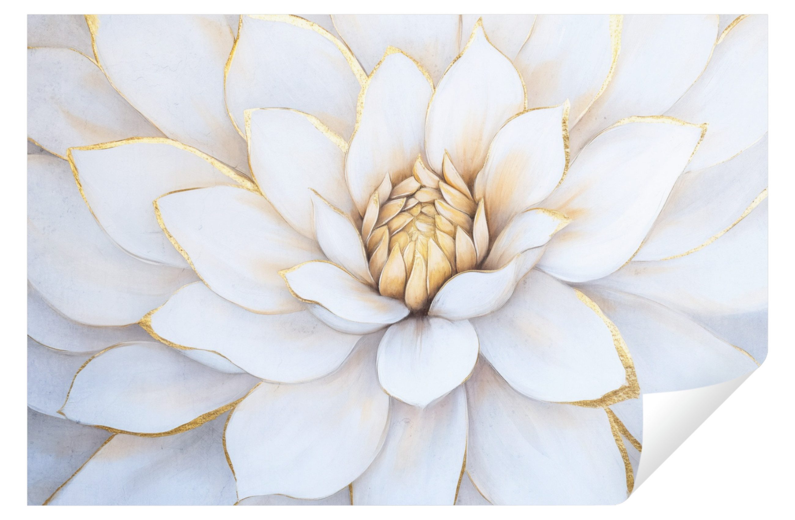 Wallarena Fototapete Blume Gold Grau Natur günstig online kaufen