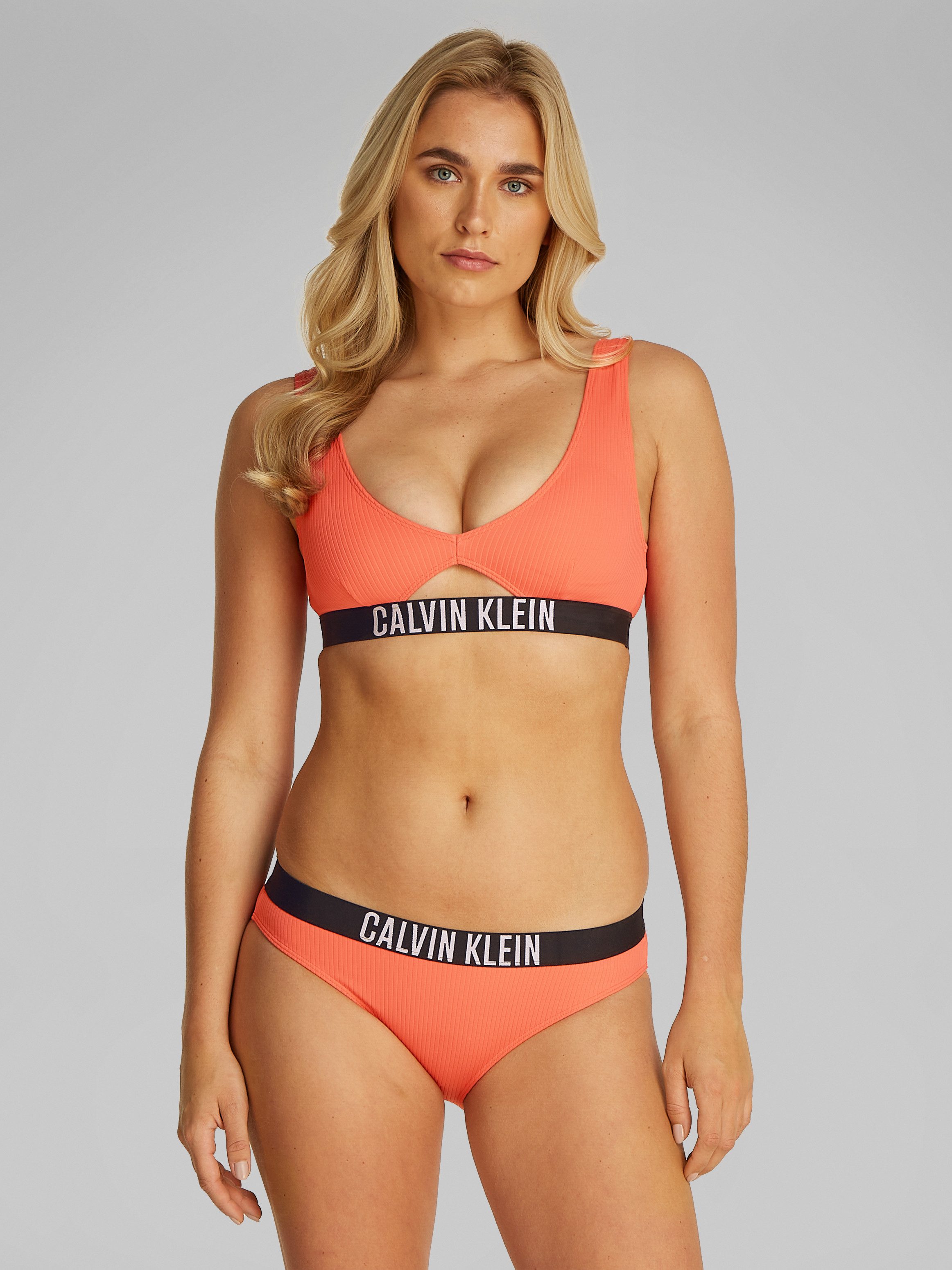 Calvin Klein Swimwear Bikini-Hose BIKINI mit Logo-Stretchbund günstig online kaufen