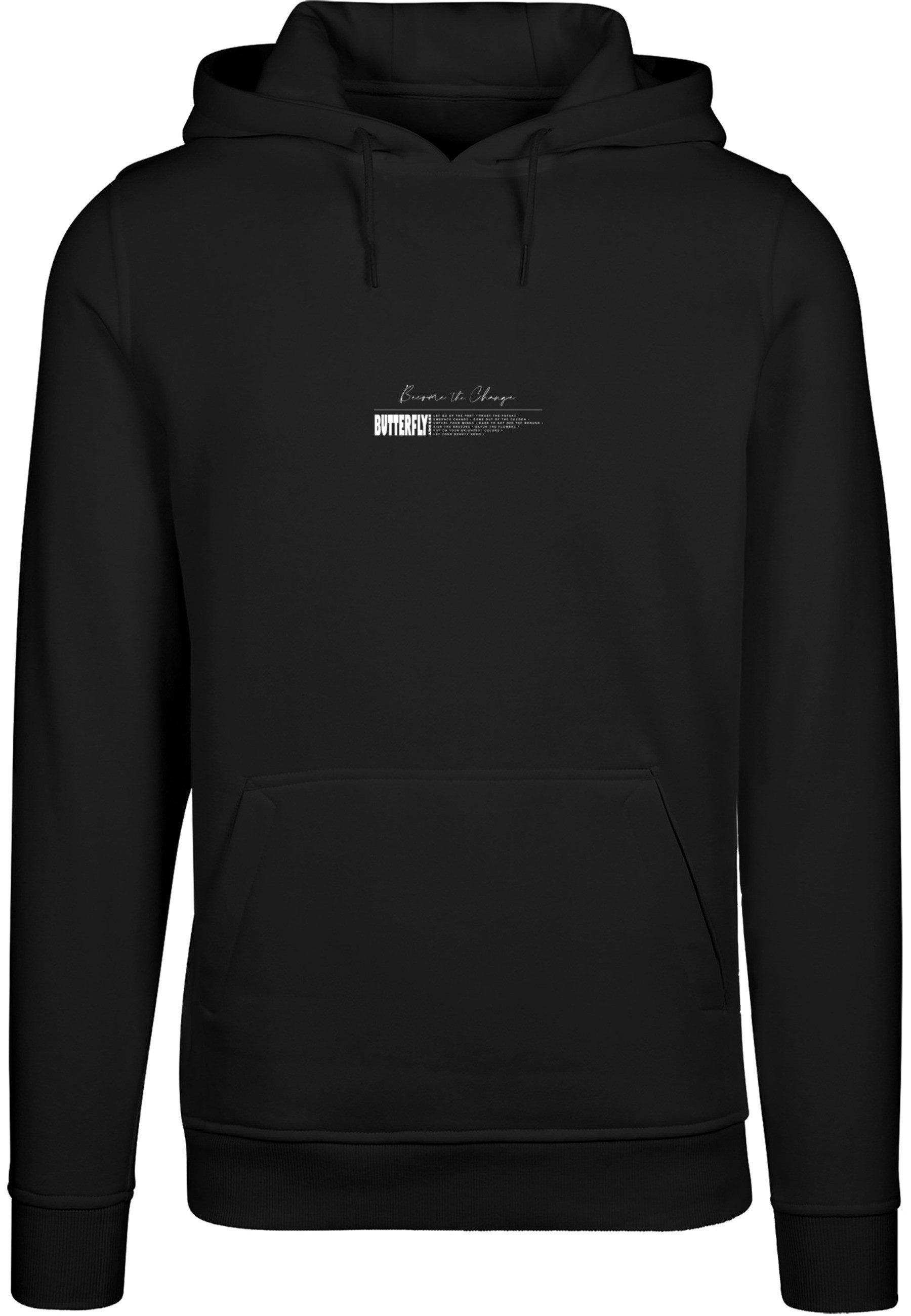 Kapuzenpullover MisterTee Herren Become the Change Butterfly 2.0 Hoody