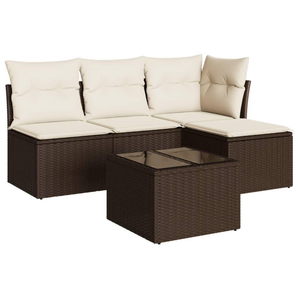 vidaXL Gartenlounge-Set 5-tlg. Garten-Sofagarnitur mit Kissen günstig online kaufen
