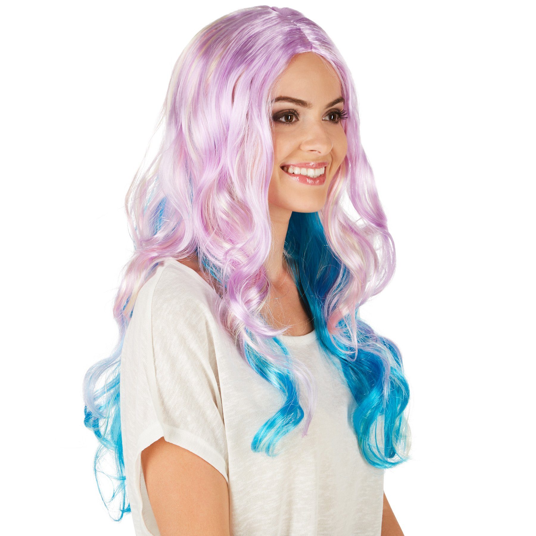 dressforfun Kostüm-Perücke Frauenperücke Fashion Pastell