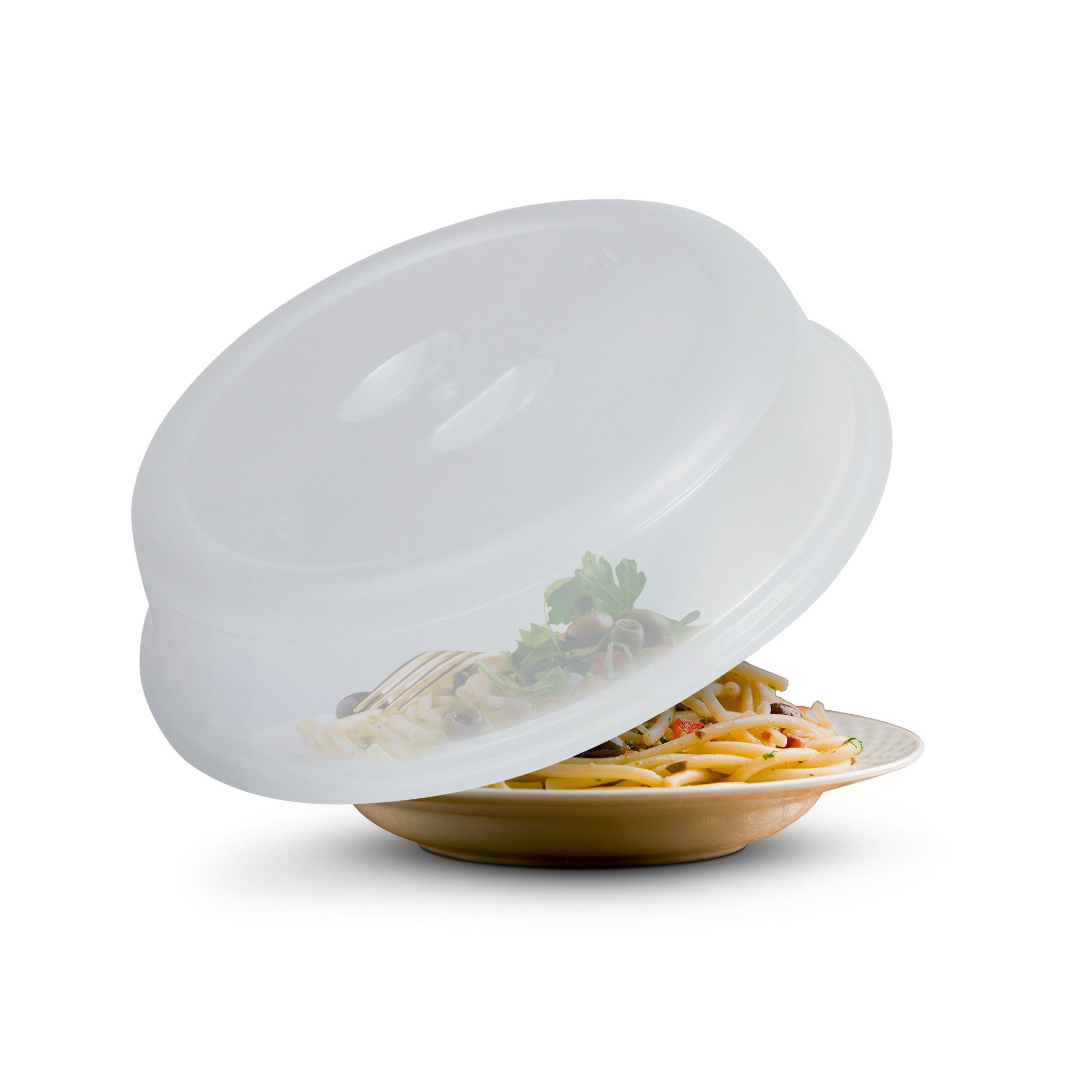 Pro Home Mikrowellenbehälter Geschirhülle Ø26cm x 7cm, Kunststoff, (2-tlg), Mikrowellenabdeckung Mikrowellenhaube Spritzschutz Deckel