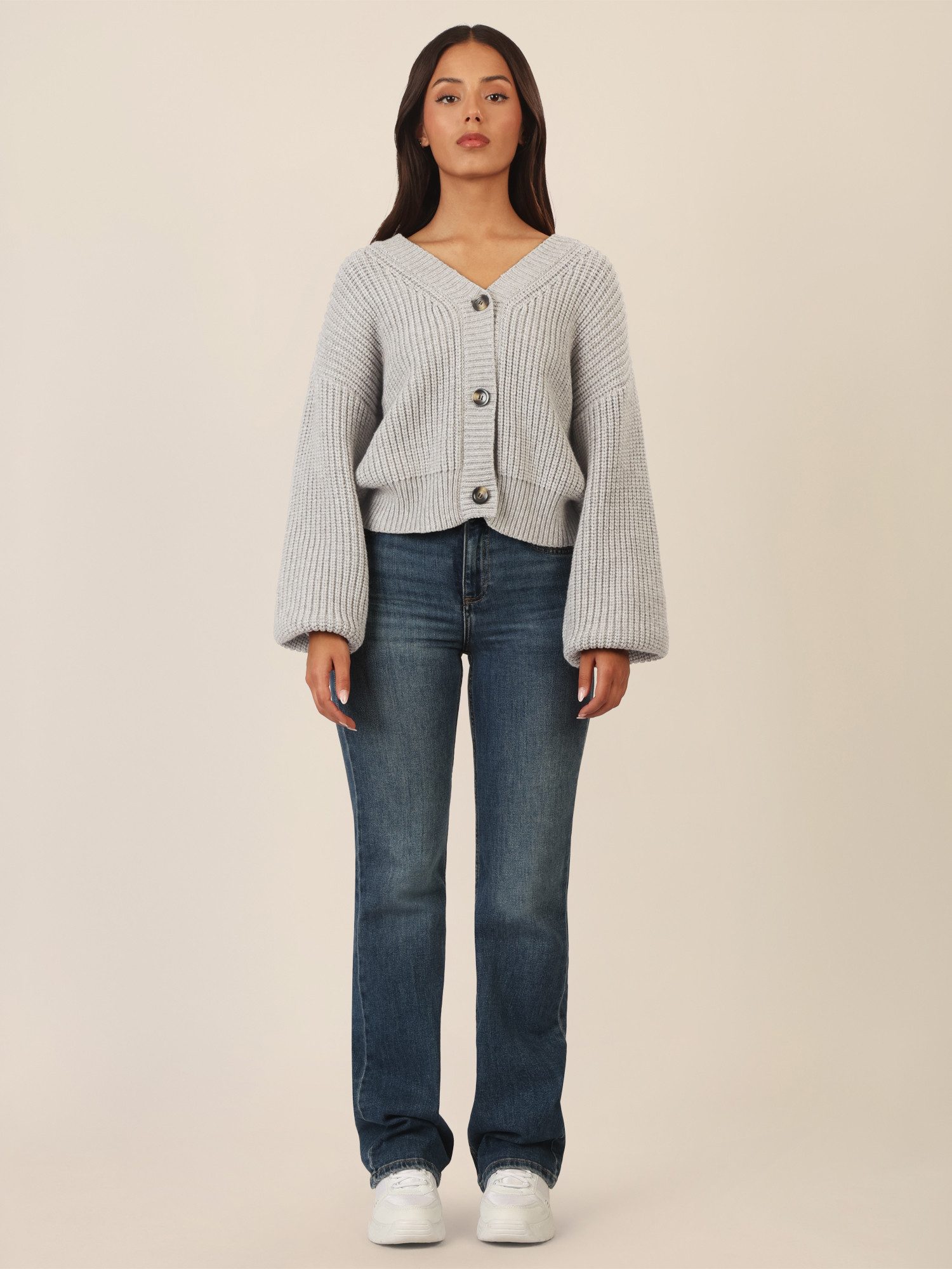 Apart Strickjacke mit Knopfleiste