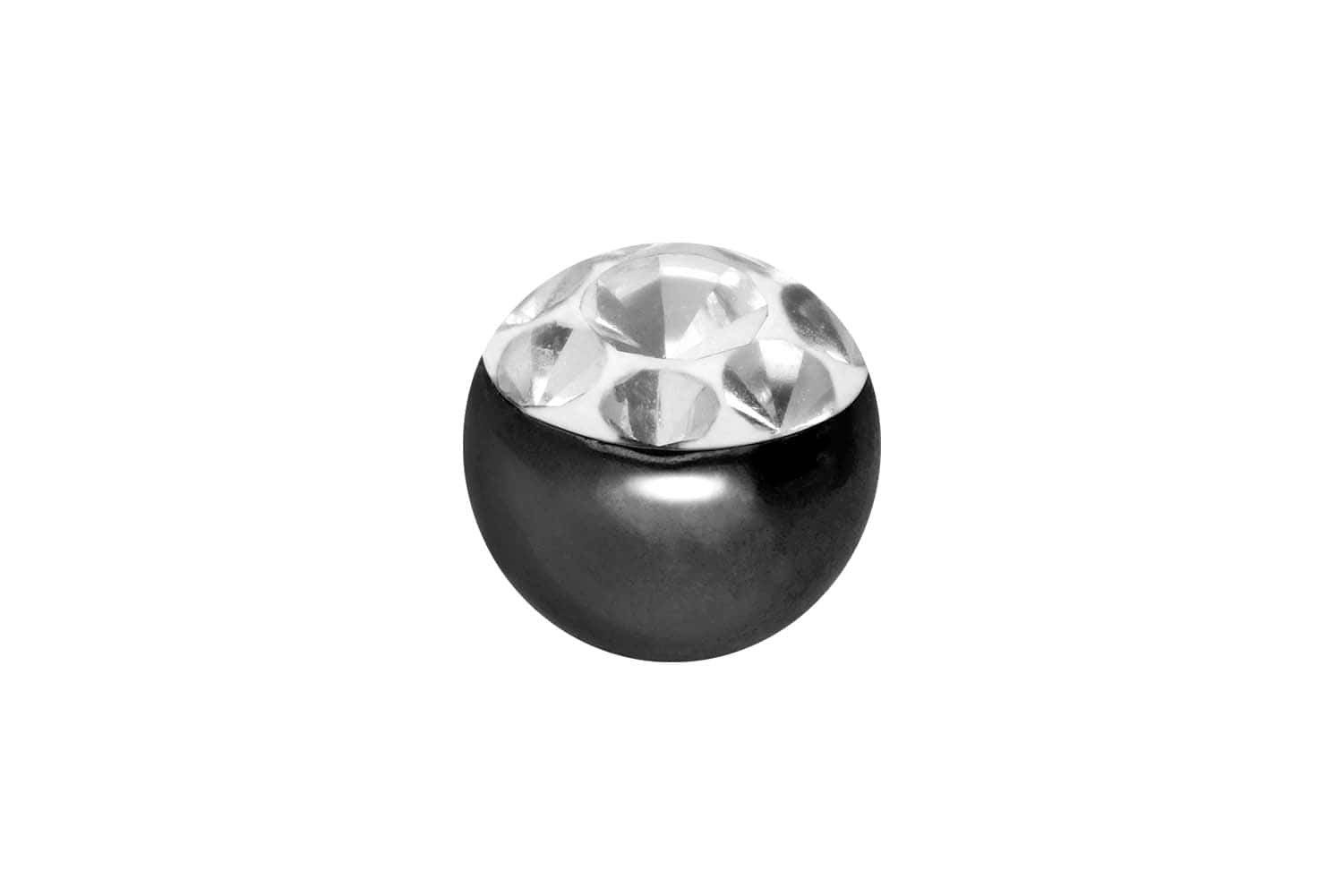 PIERCINGLINE Piercing-Set Chirurgenstahl Schraubkugel MULTIKRISTALLE (Schraub-Aufsätze, 1-tlg)