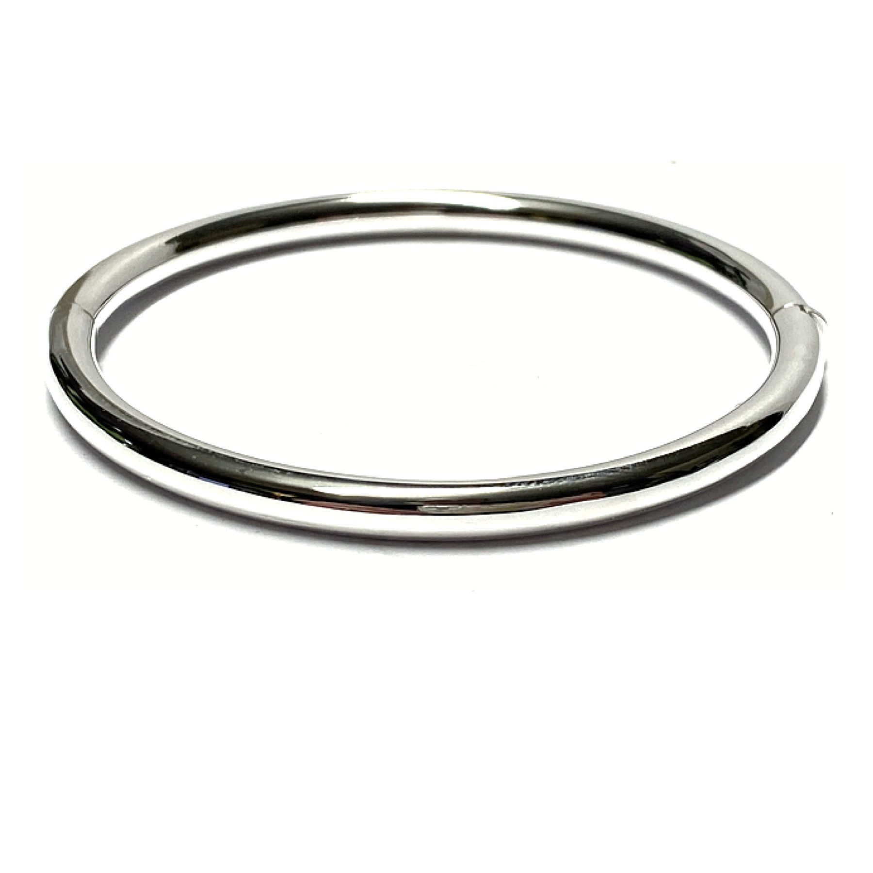 Edelschmiede925 Armreif Armreif 925/- Silber Glanz glatt Klassiker tragbar für 18-19cm