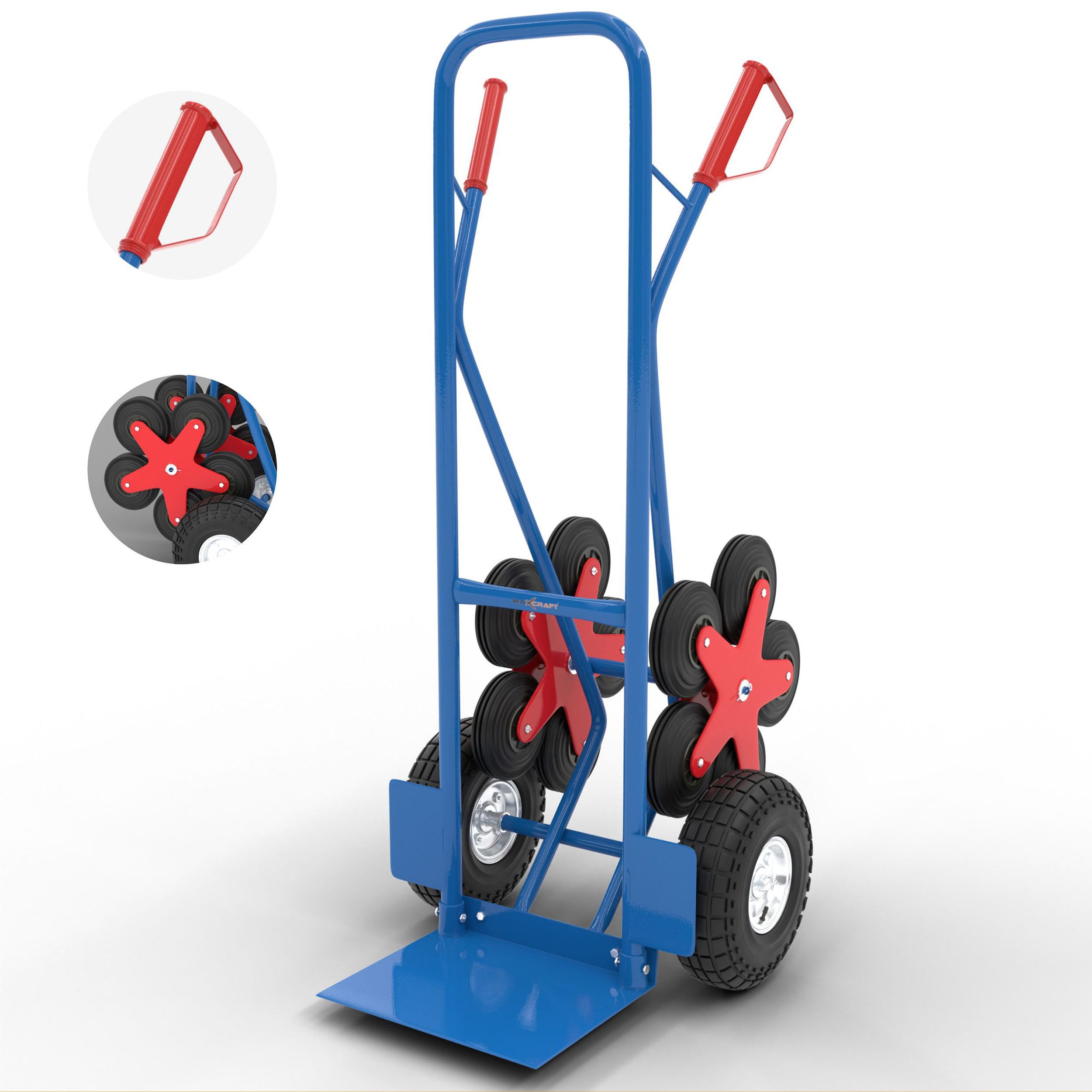 MAXCRAFT Sackkarre Treppenkarre bis 200 kg - 12 Räder