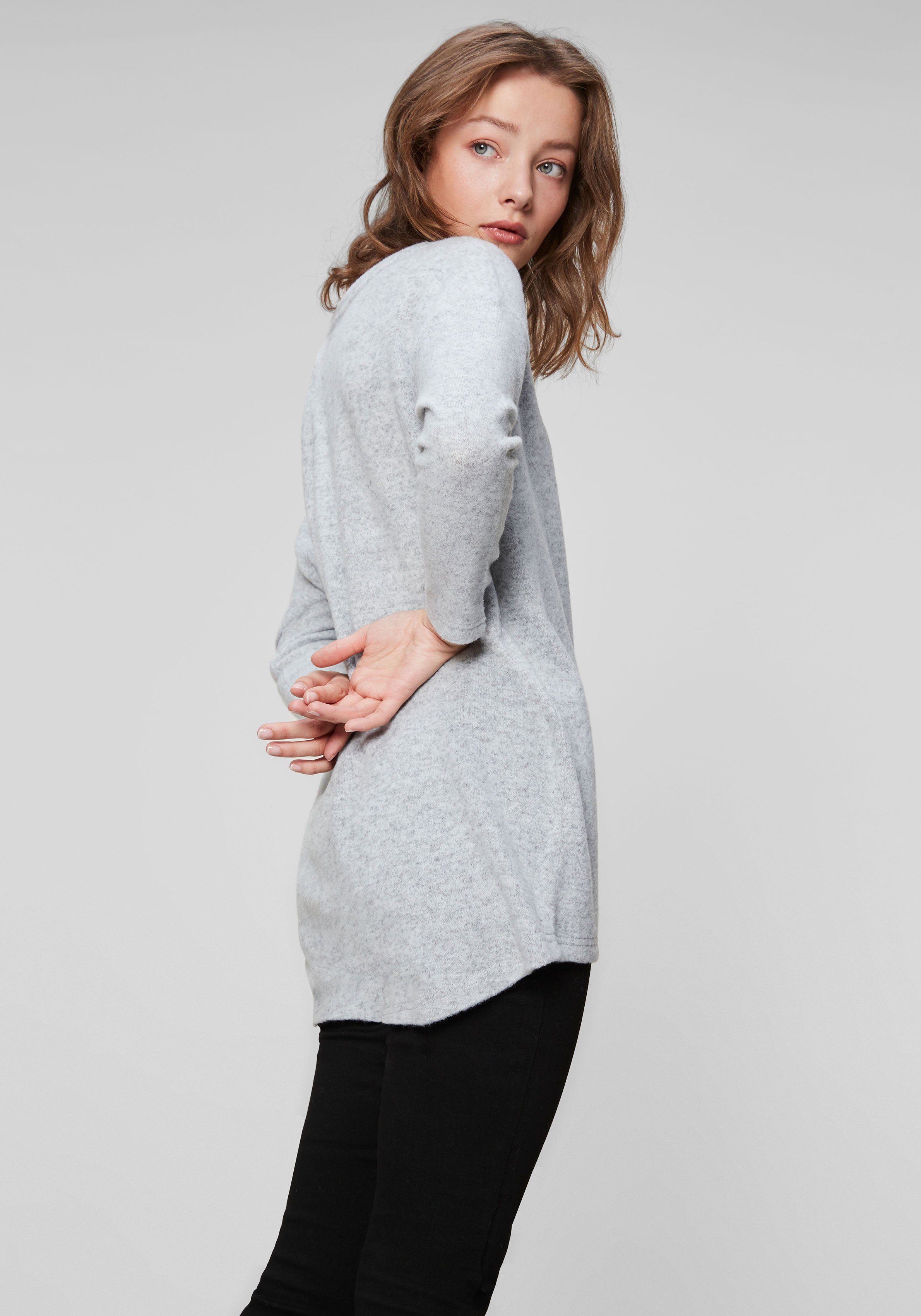 HaILY’S 3/4-Arm-Shirt lgrey Mia P TP marl