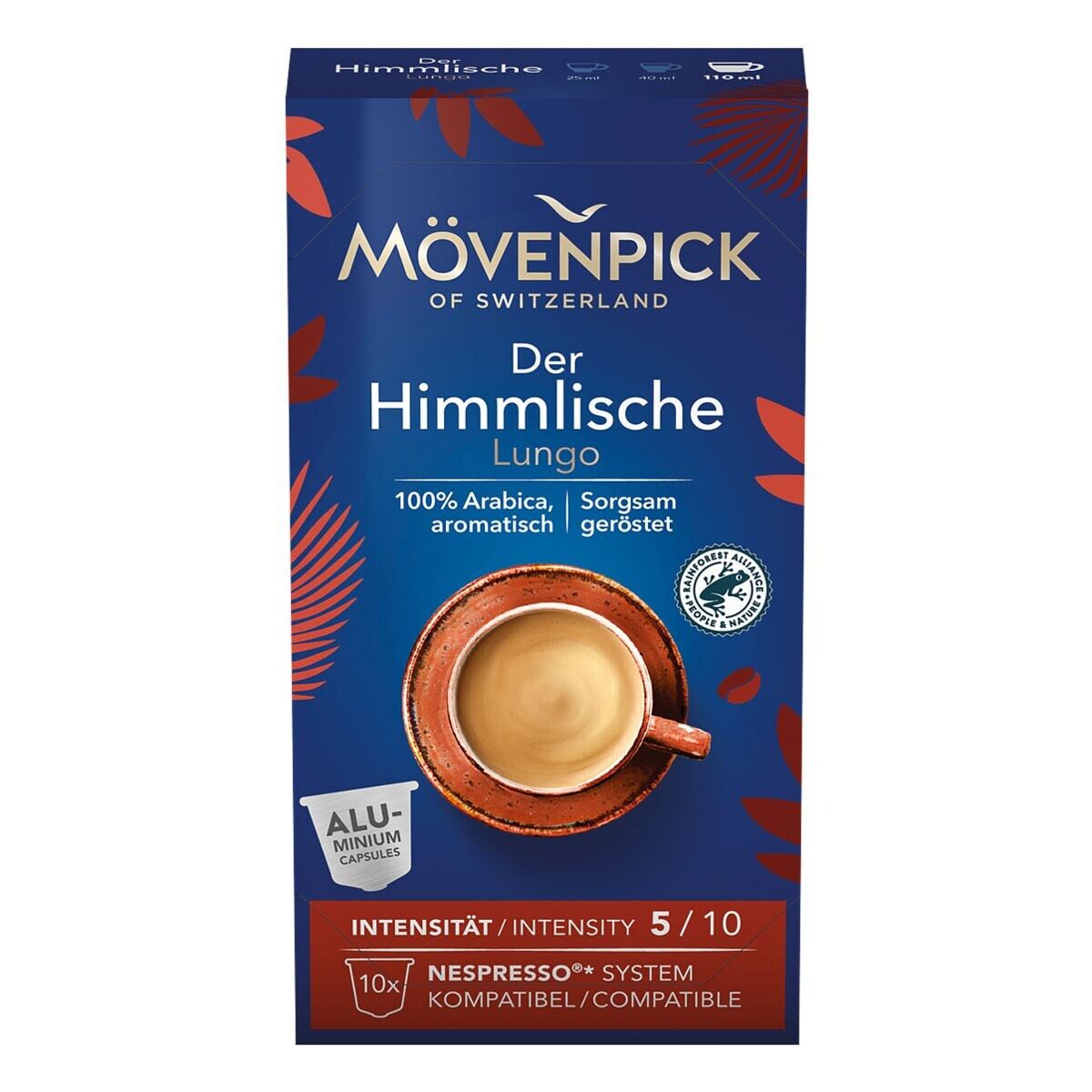 Mövenpick Kaffee Der Himmlische Lungo, 10 Kapseln