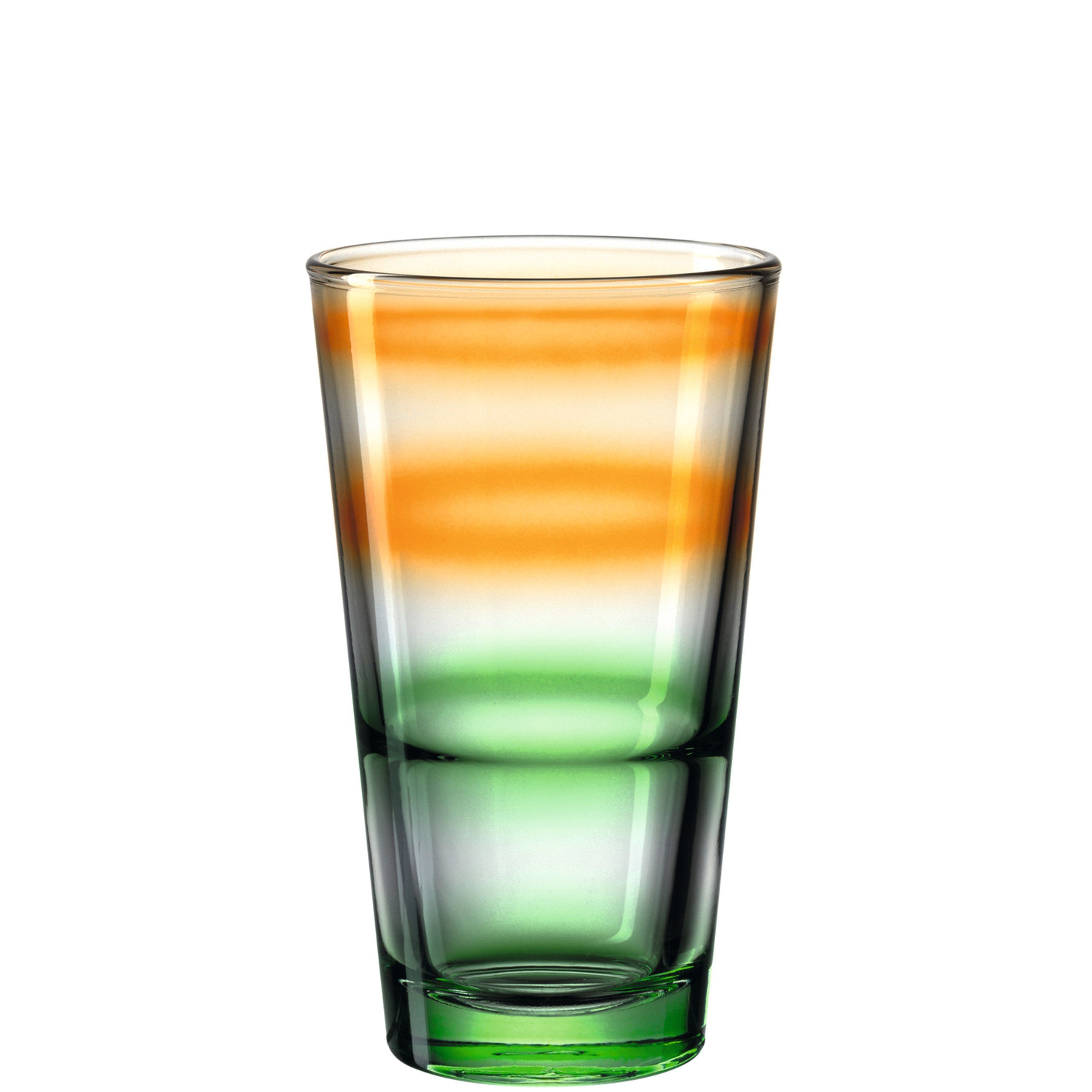 LEONARDO Glas LEONARDO Glas aus der Serie Rainbow, Füllmenge 330 ml., Buntglas, grün, Glas
