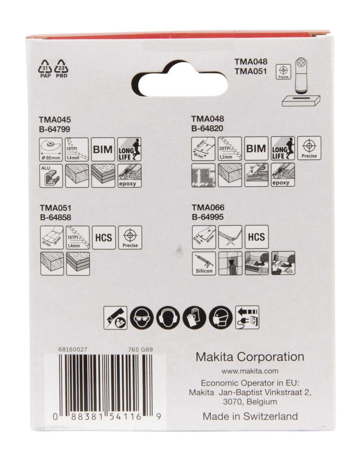 Makita Sägeblatt MakitaB-67505 Fußbodenset 4tl.