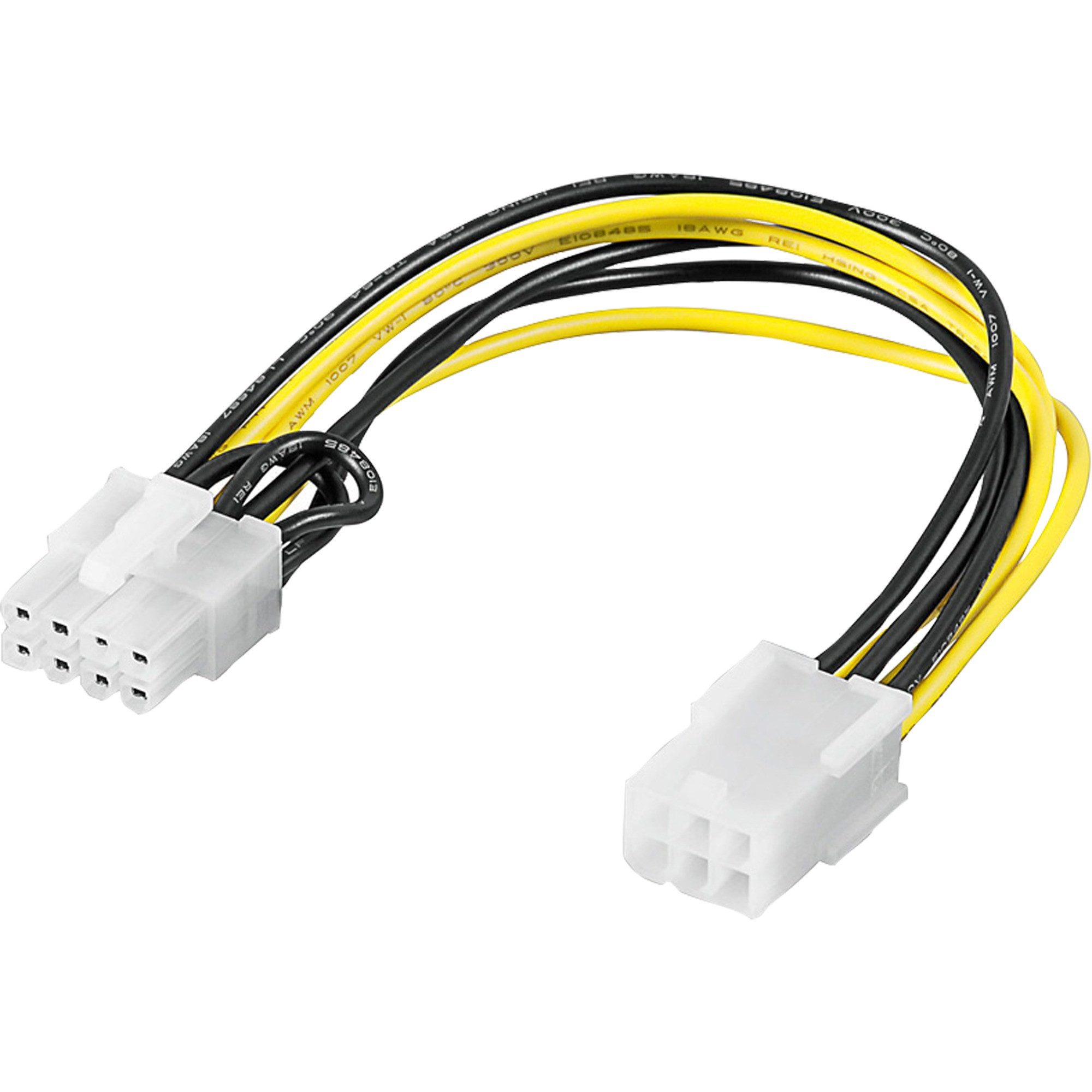 goobay Internes Stromkabel PCIe 6-Pin auf 8-Pin, Adapter