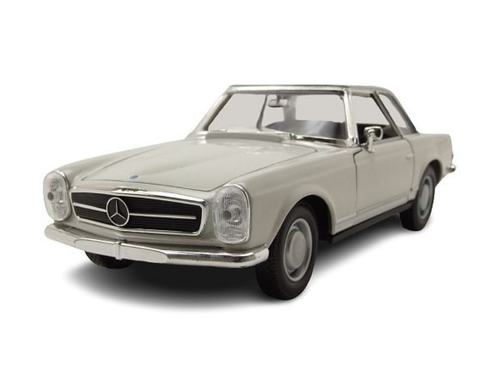 Welly Modellauto Mercedes 230 SL Pagode W113 weiß, Maßstab 1:24