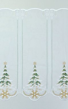 Scheibengardine Weihnachtsbaum, Plauener Spitze®, (1 St), transparent, HxB 30x49.5cm