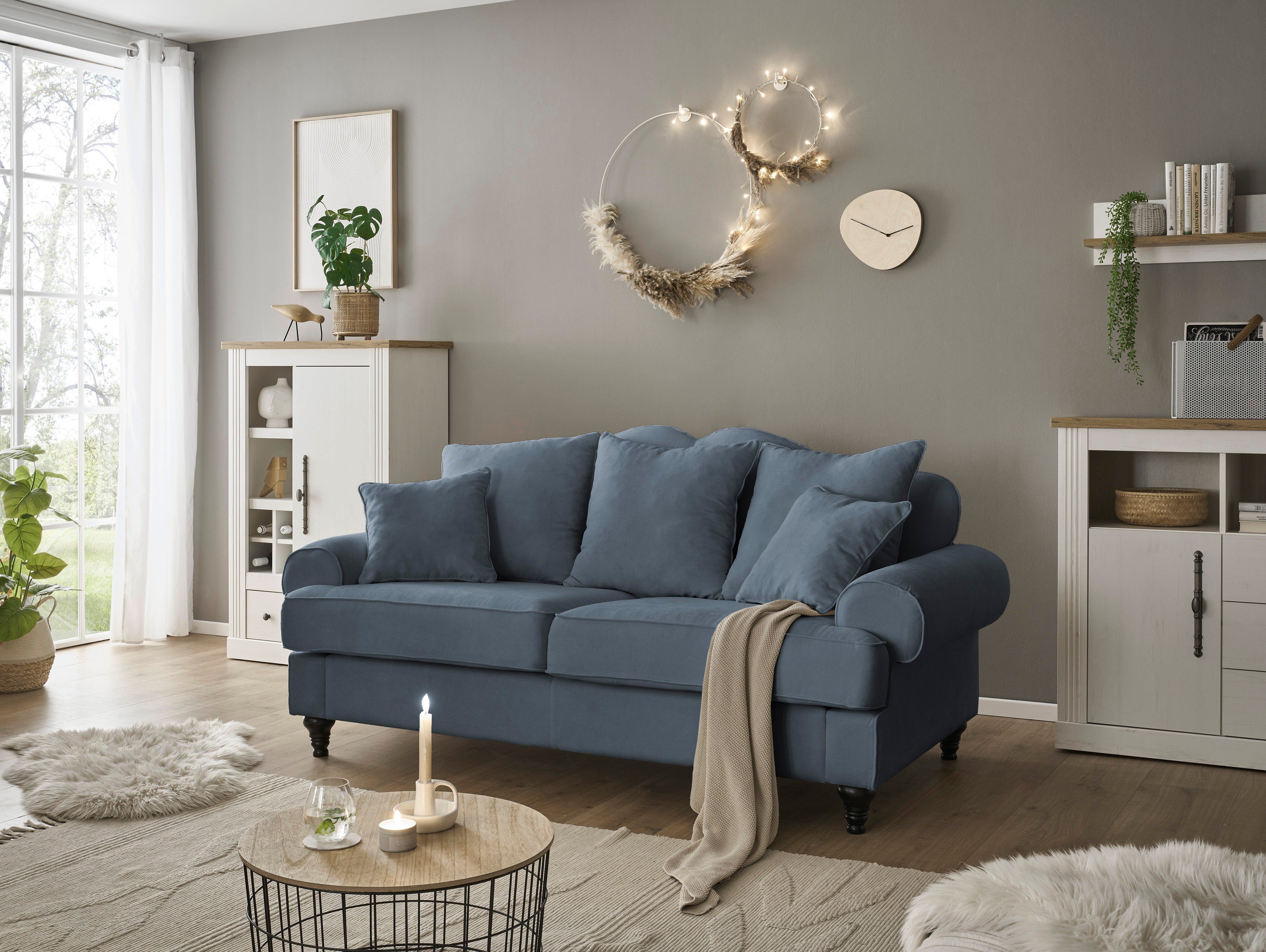 Home affaire 3-Sitzer WESTMINSTER, mit Federkern-Polsterung