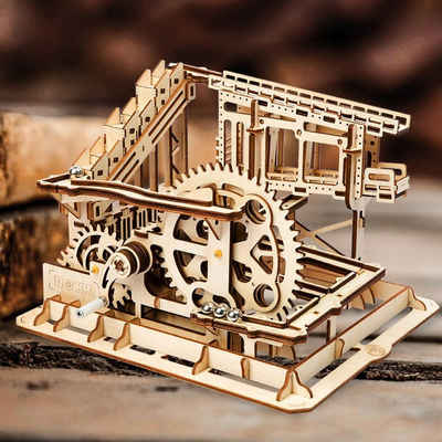 ROKR 3D-Puzzle »ROKR Marble Squad Trapdoors Murmelbahn LG502«, 239 Puzzleteile, Holzbausatz zum Selberbauen