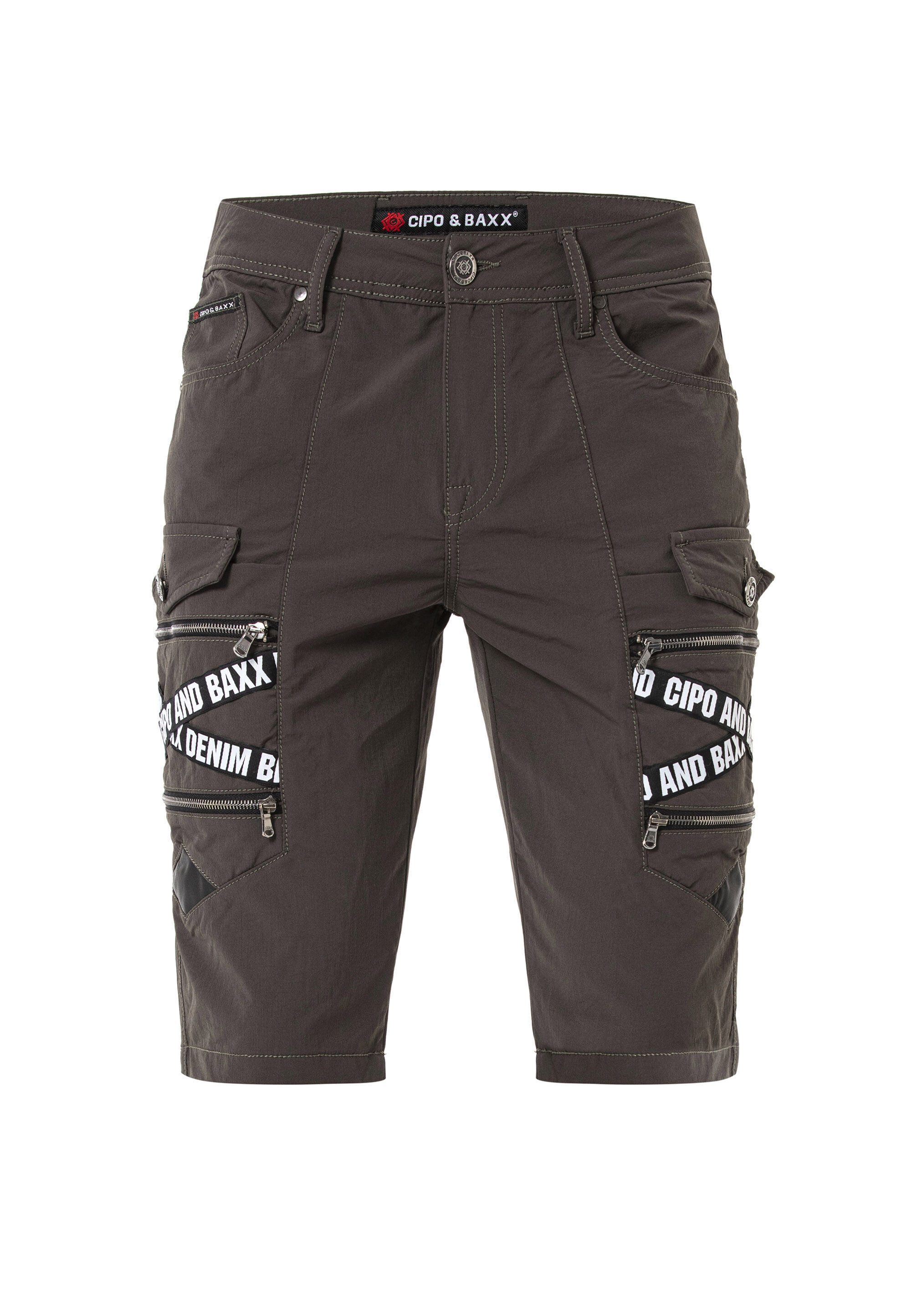 Stoffhose Capri-Shorts