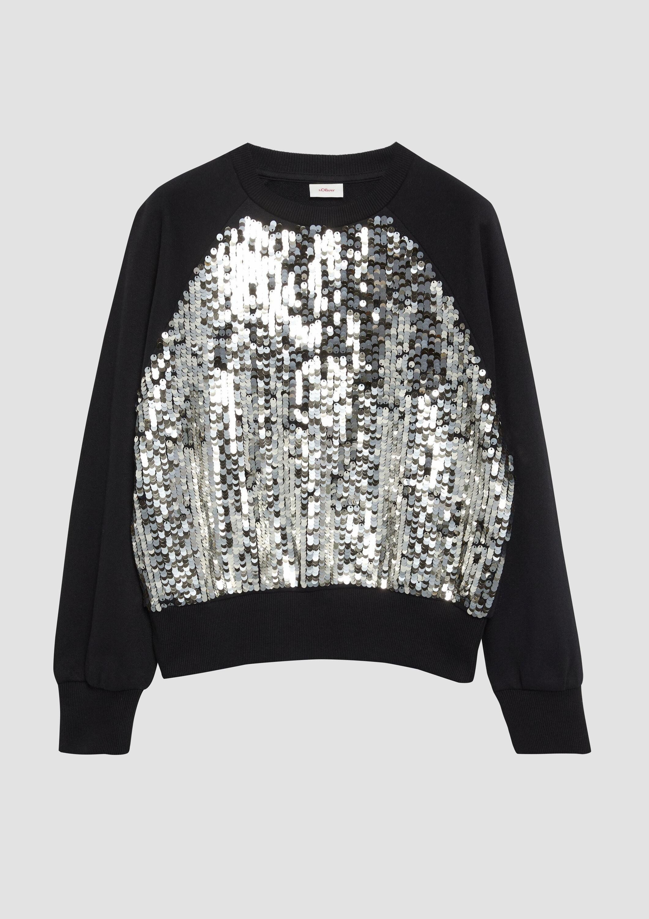 s.Oliver Sweatshirt Sweatshirt Sweatshirt mit Pailletten günstig online kaufen